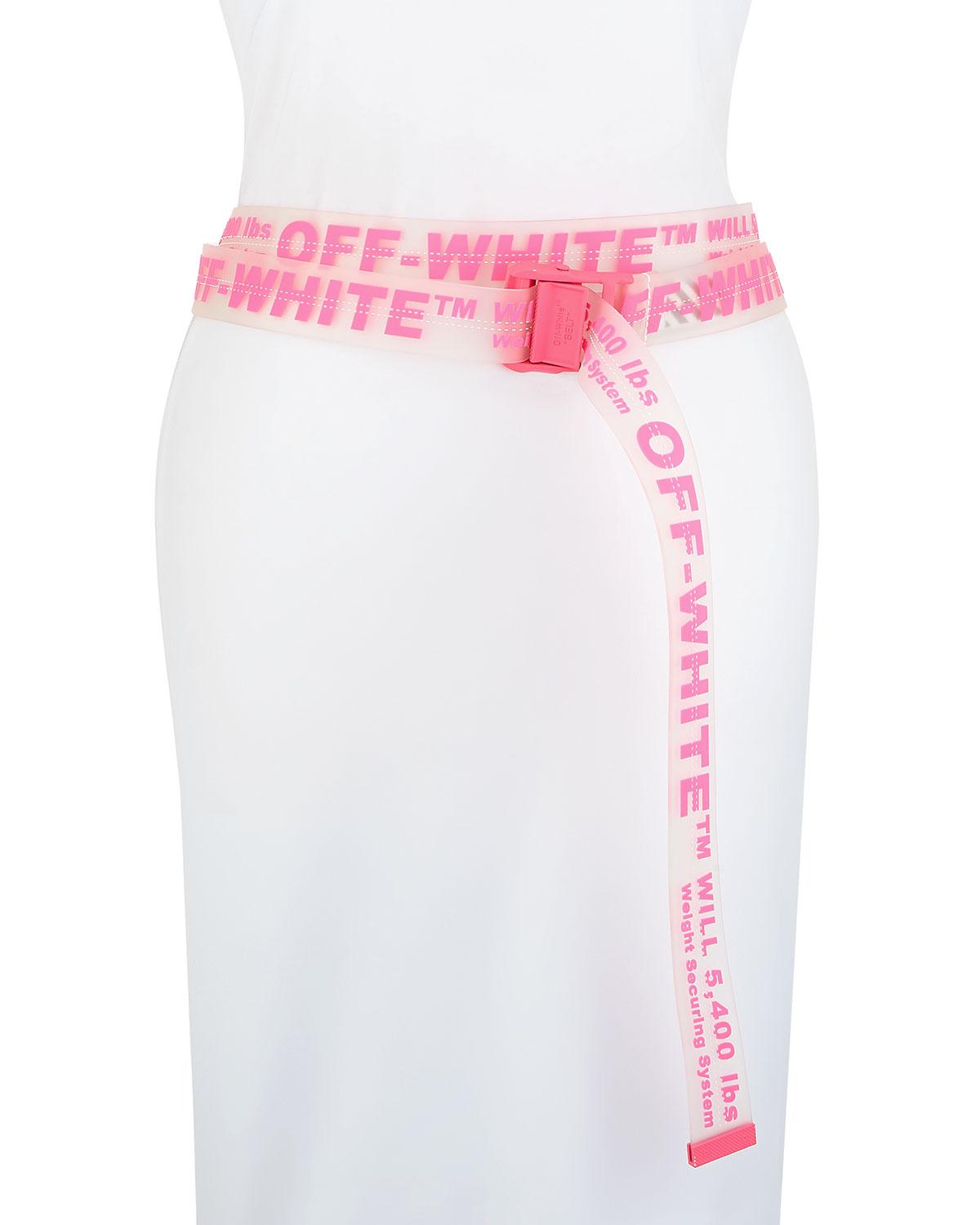 light pink off white belt