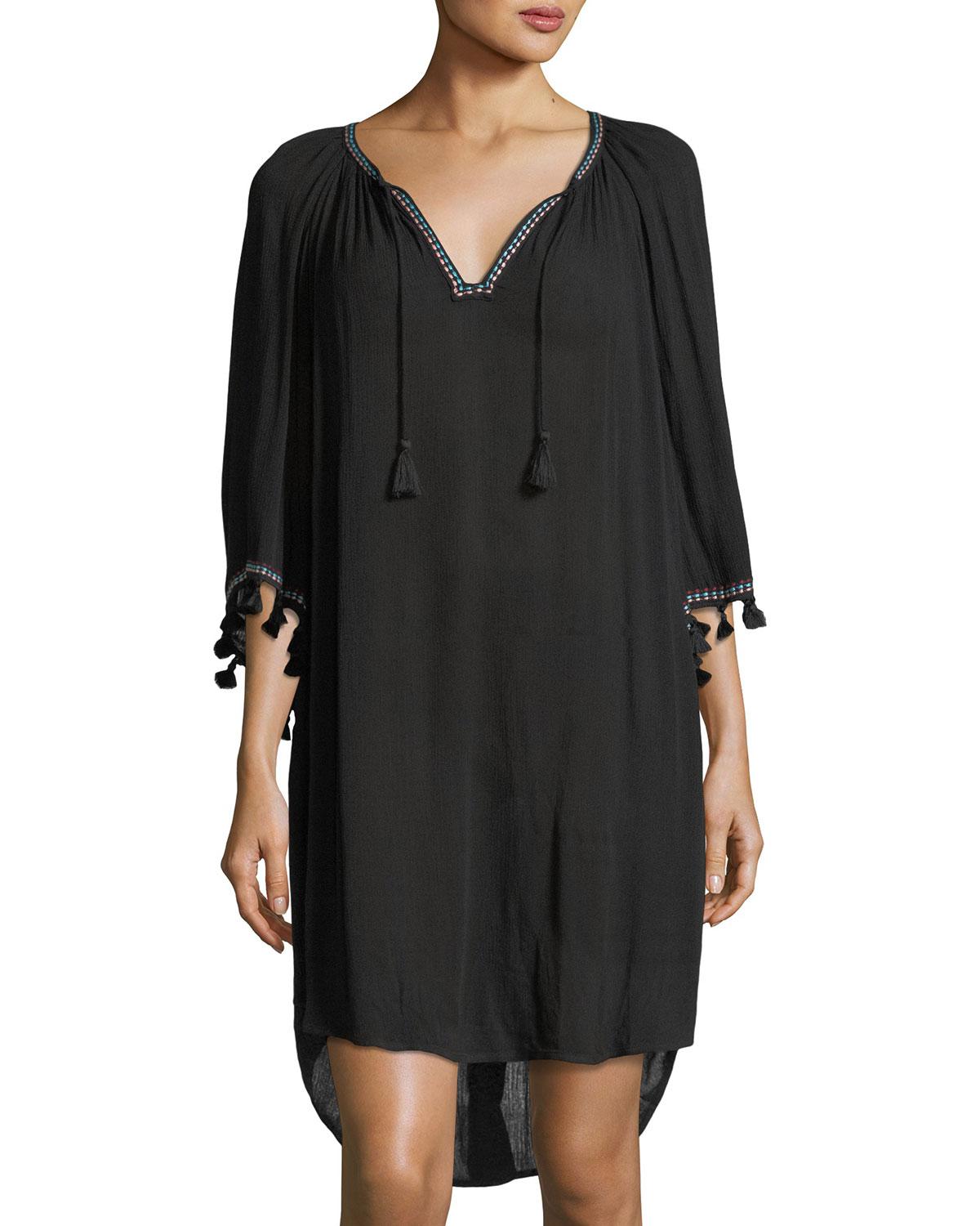 black kaftan cover up