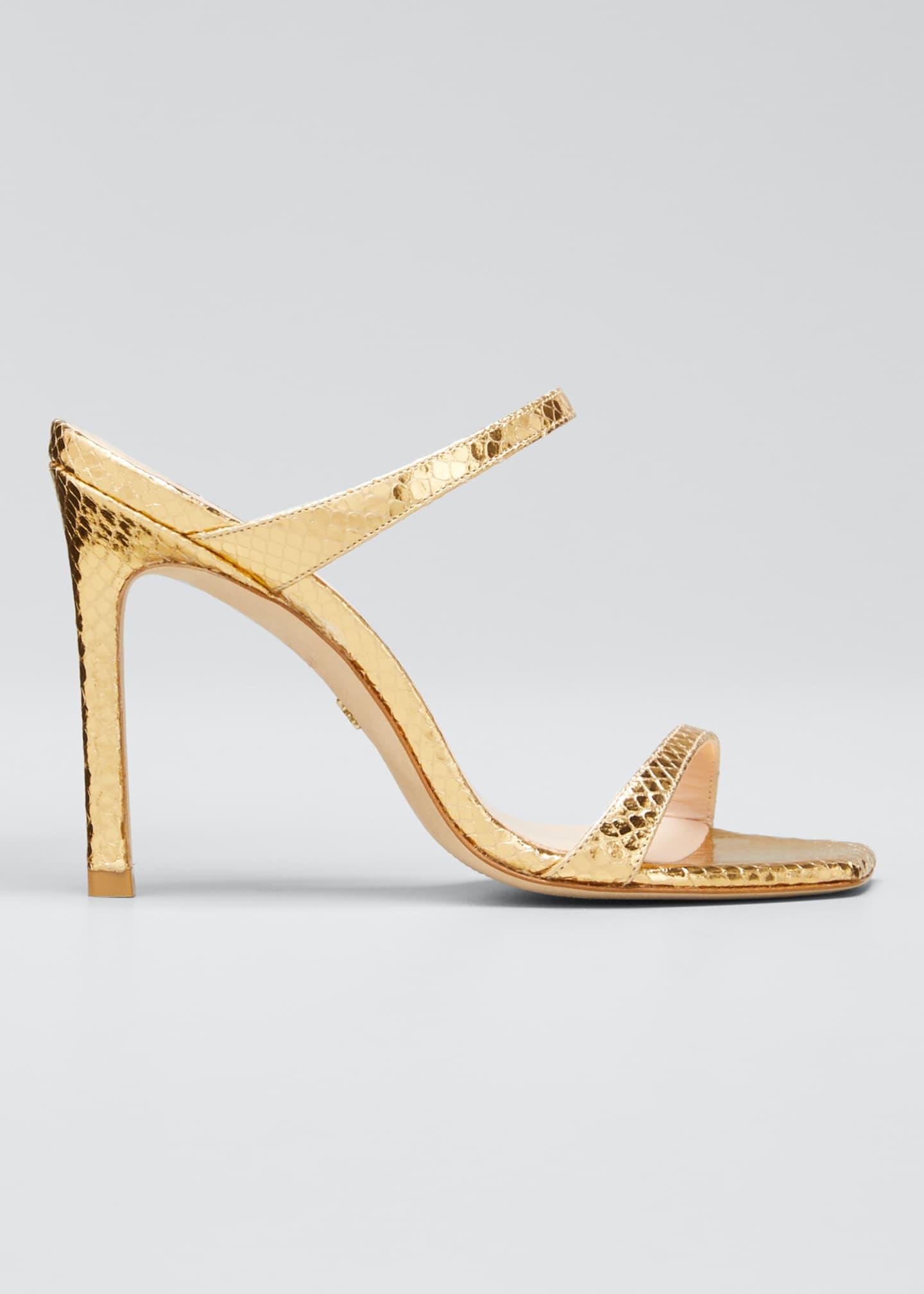 stuart weitzman aleena embellished leather slides