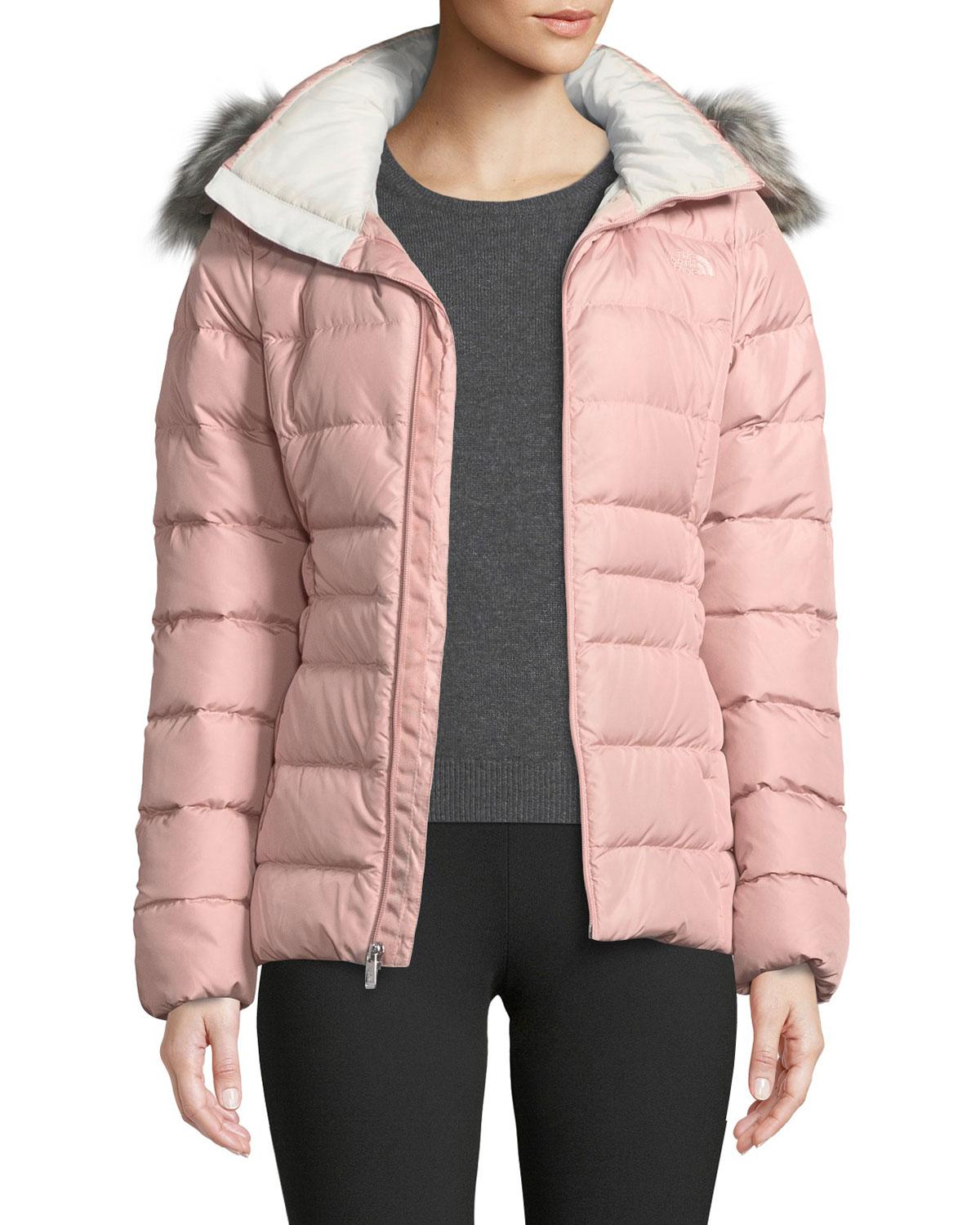 The North Face Gotham Jacket Ii W/ Fauxfur Trim & Hood in Black Lyst