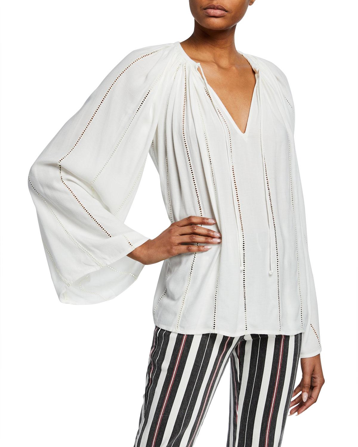 frame lattice peasant top