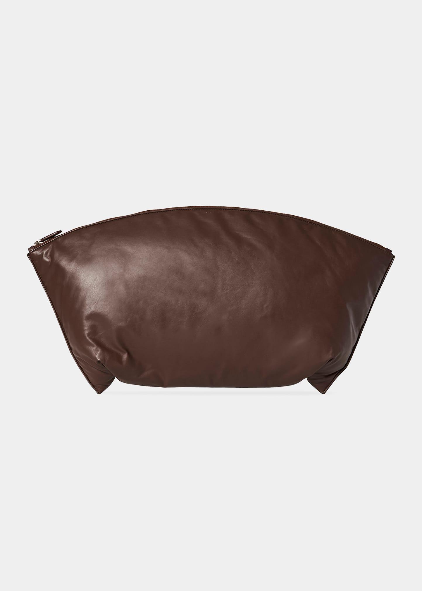 The Row Dante Xl Clutch Bag In Napa Leather in Brown Lyst