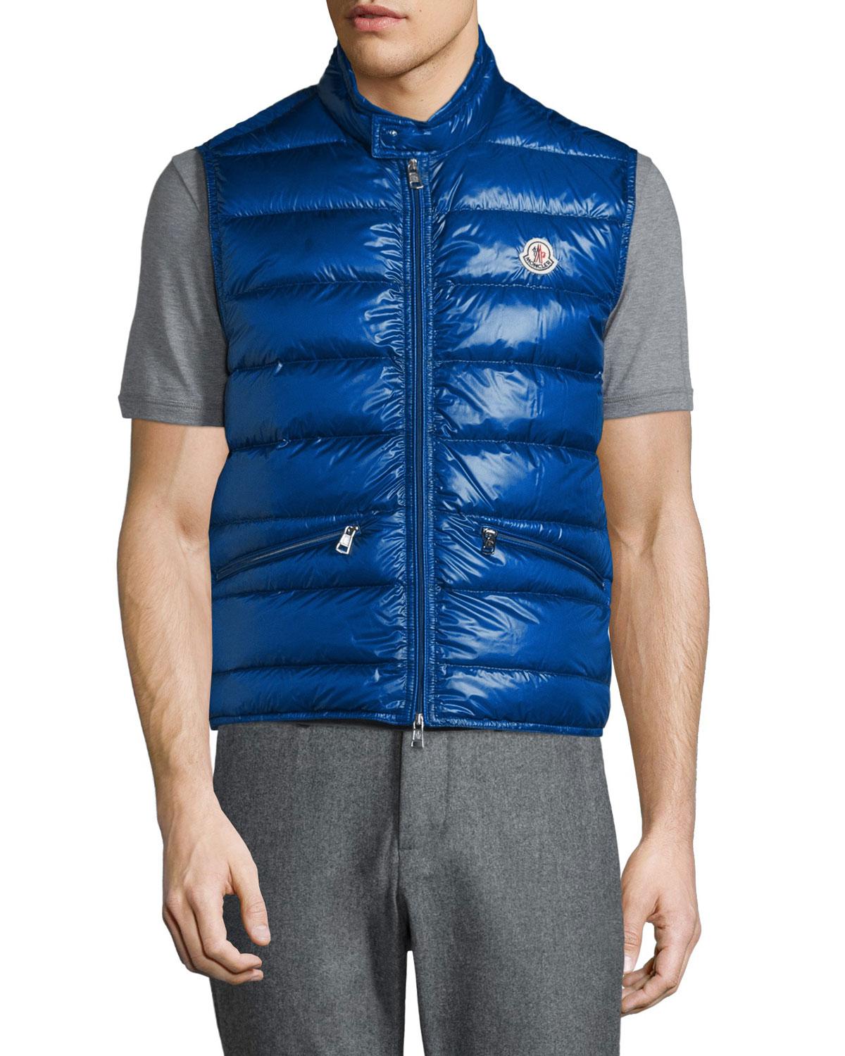 Moncler Gui Lightweight Quilted Puffer Vest in Black for Men | Lyst