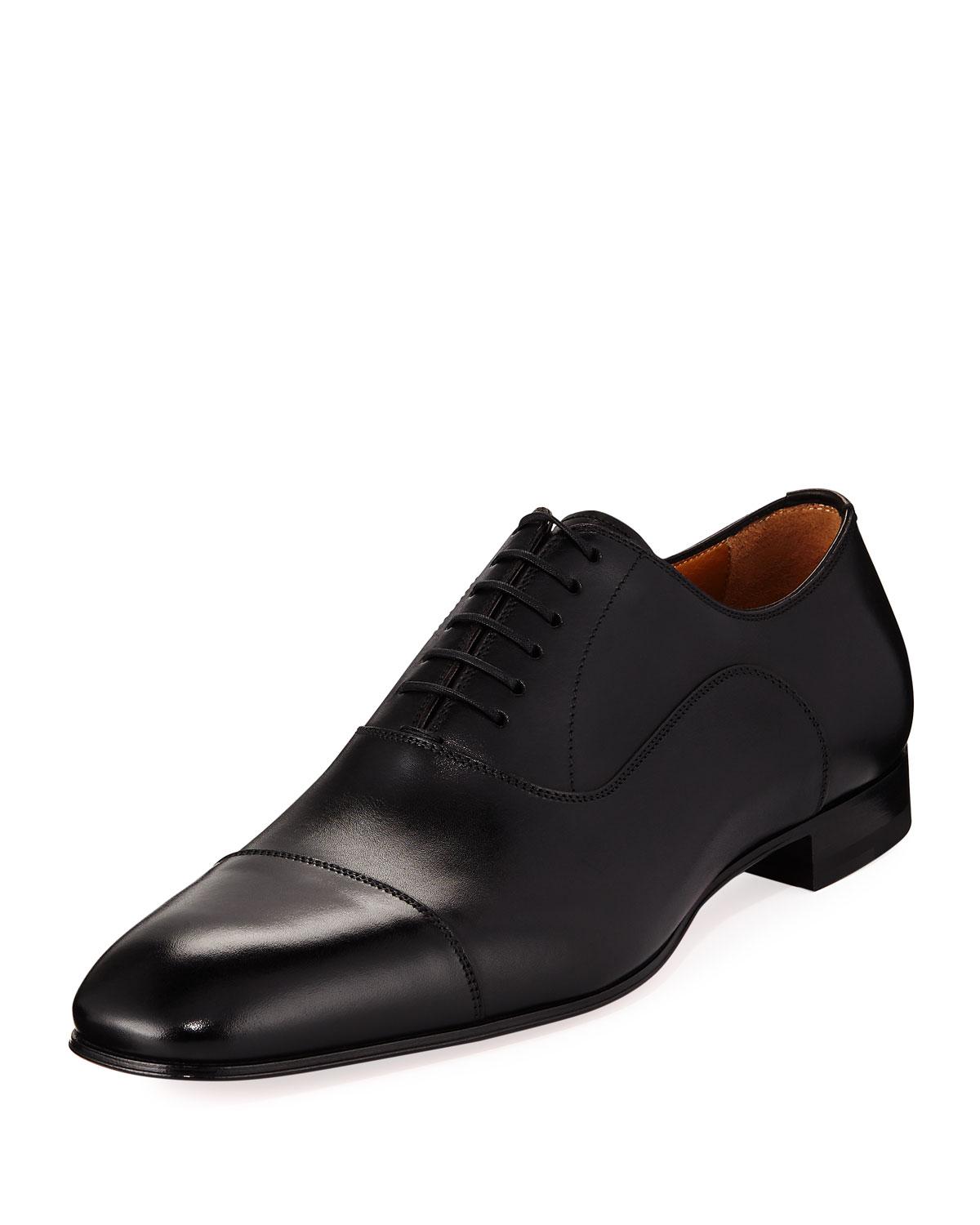 Christian Louboutin Greggo Men&#39;s Lace-up Leather Dress Shoe in Black for Men - Lyst