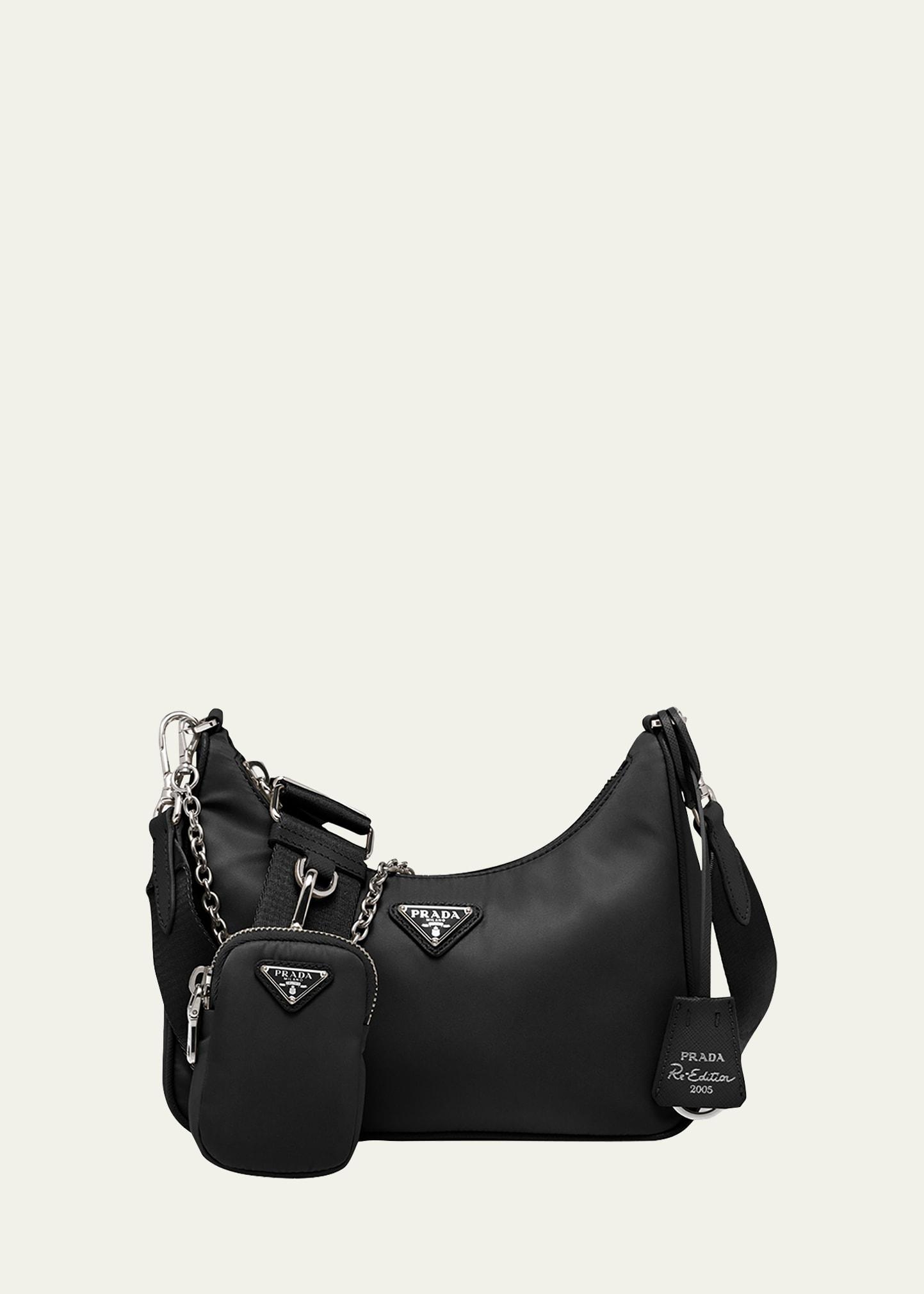 Prada Re-edition 2005 Nylon Shoulder Bag in Black | Lyst