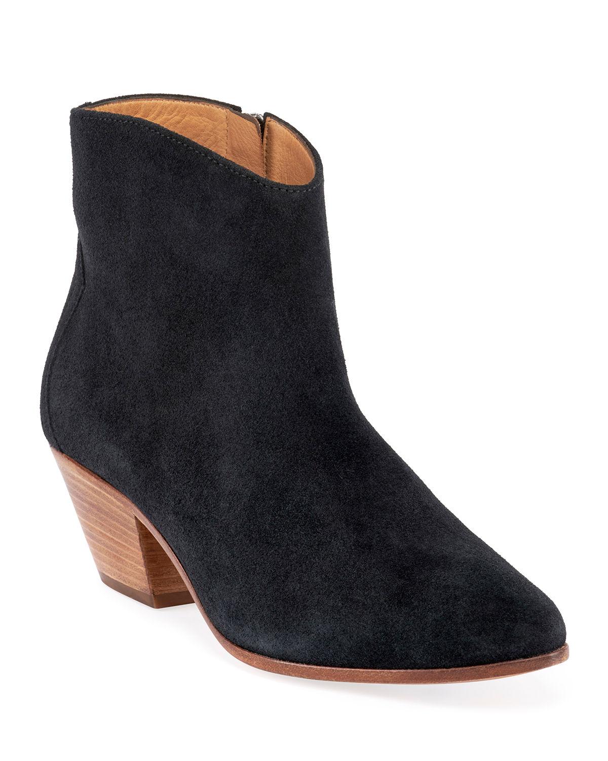 isabel marant dacken suede ankle boots