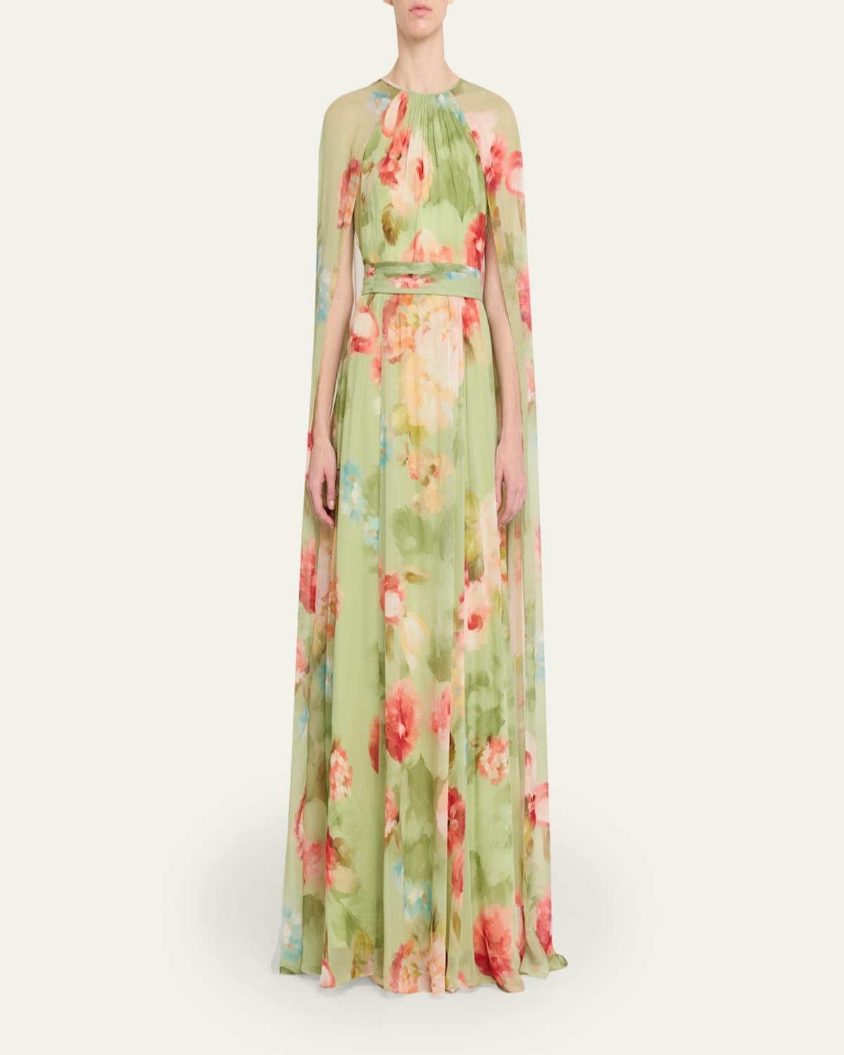 Designer Chiffon Cape Dresses for Women - Up to 60% off | Lyst