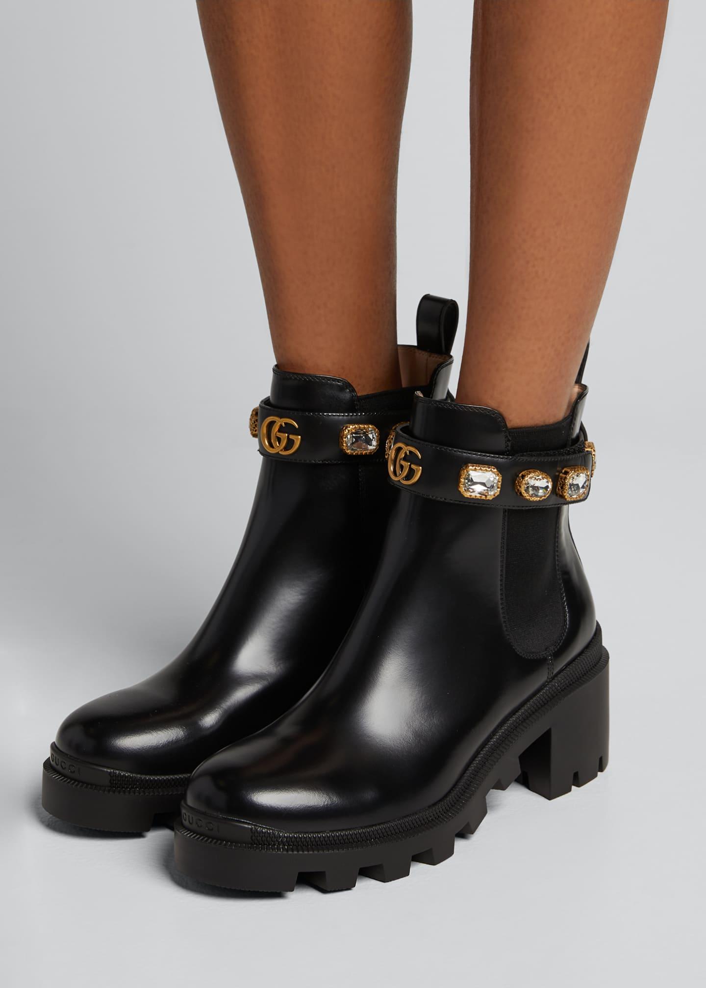 gucci boots snake soles