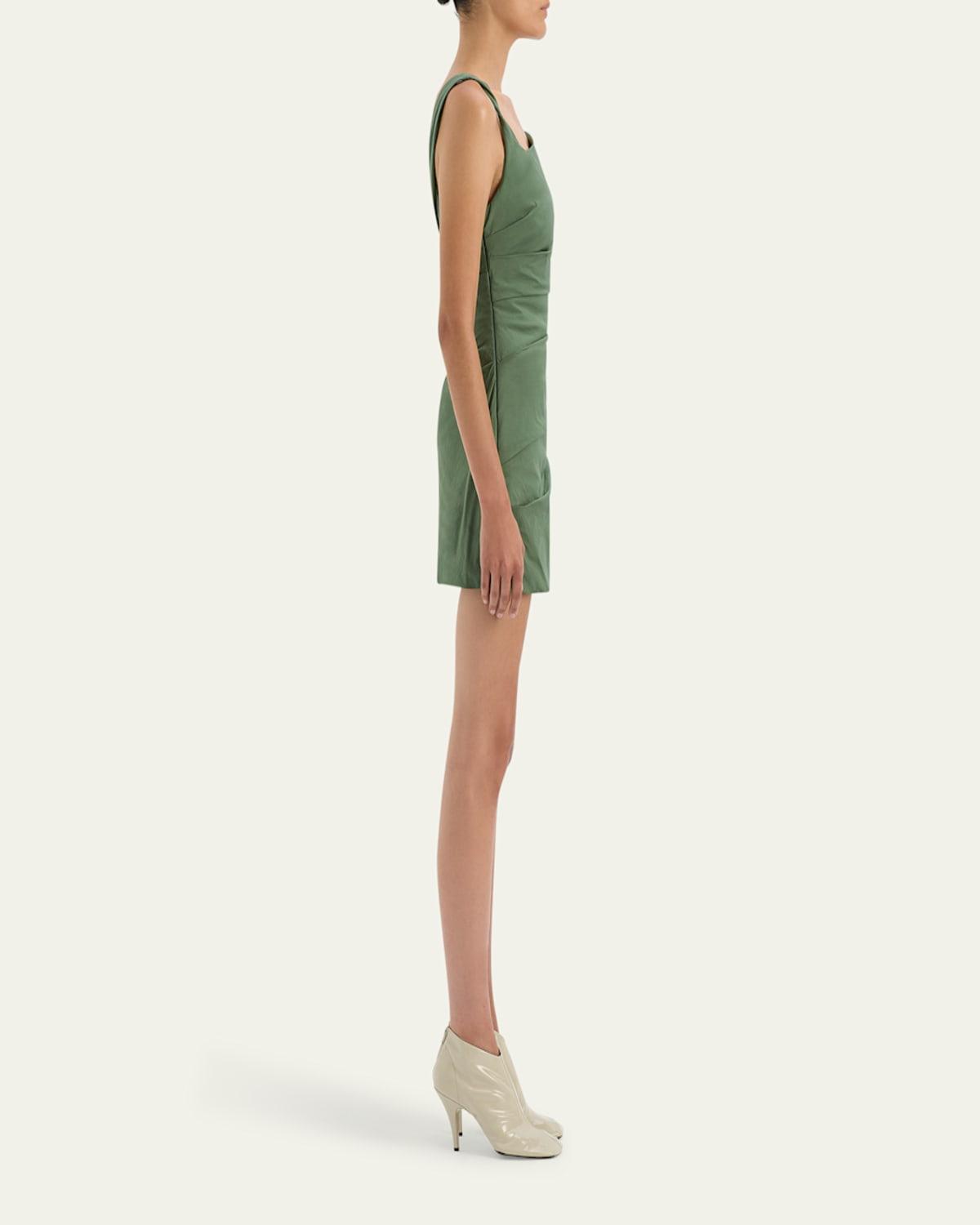 sir the label green dress Leilana Mini Dress | Green Garden Stripe
