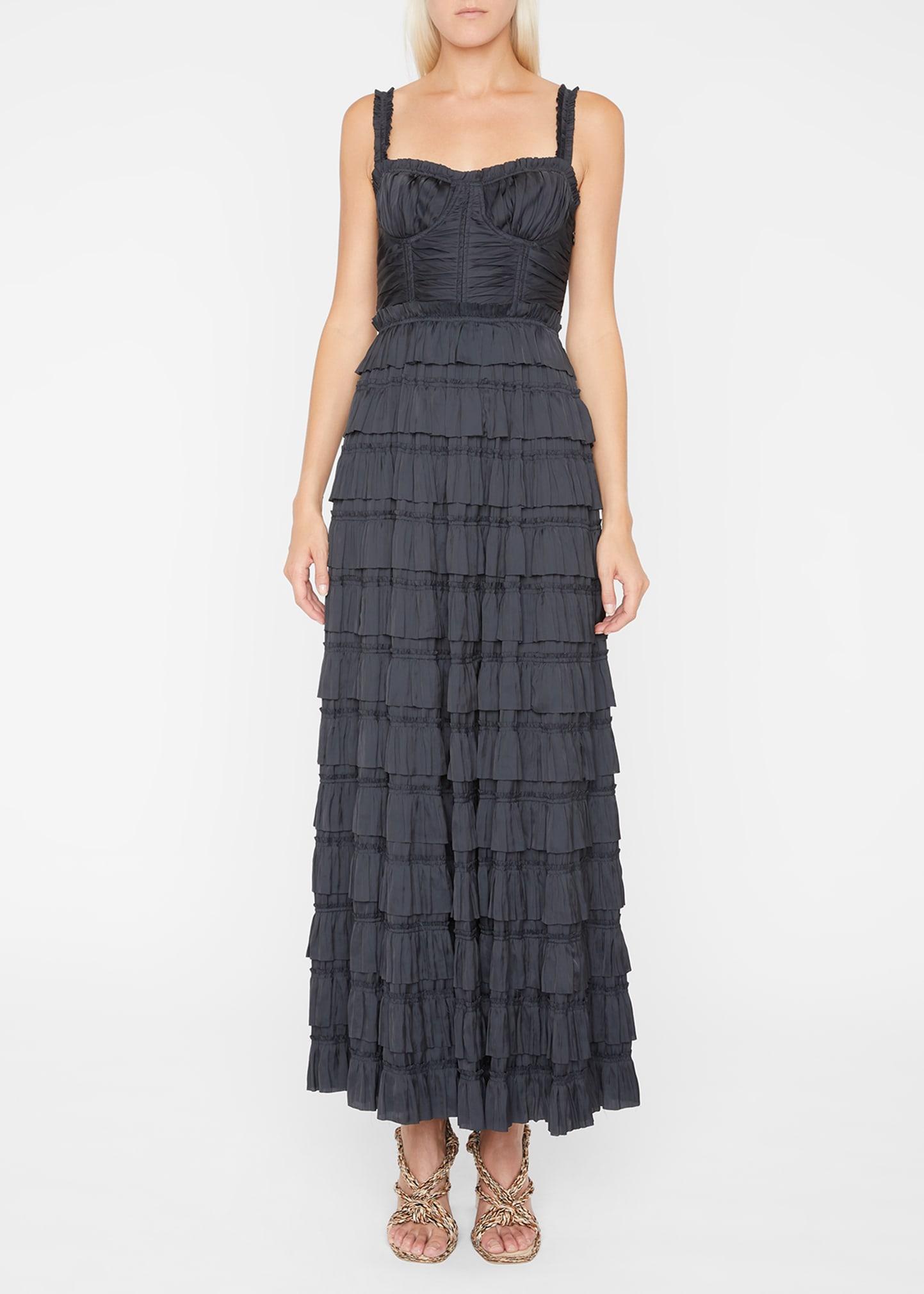 ulla johnson narcissa ruffle gown