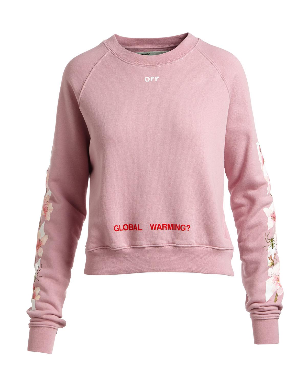 pink off white sweater