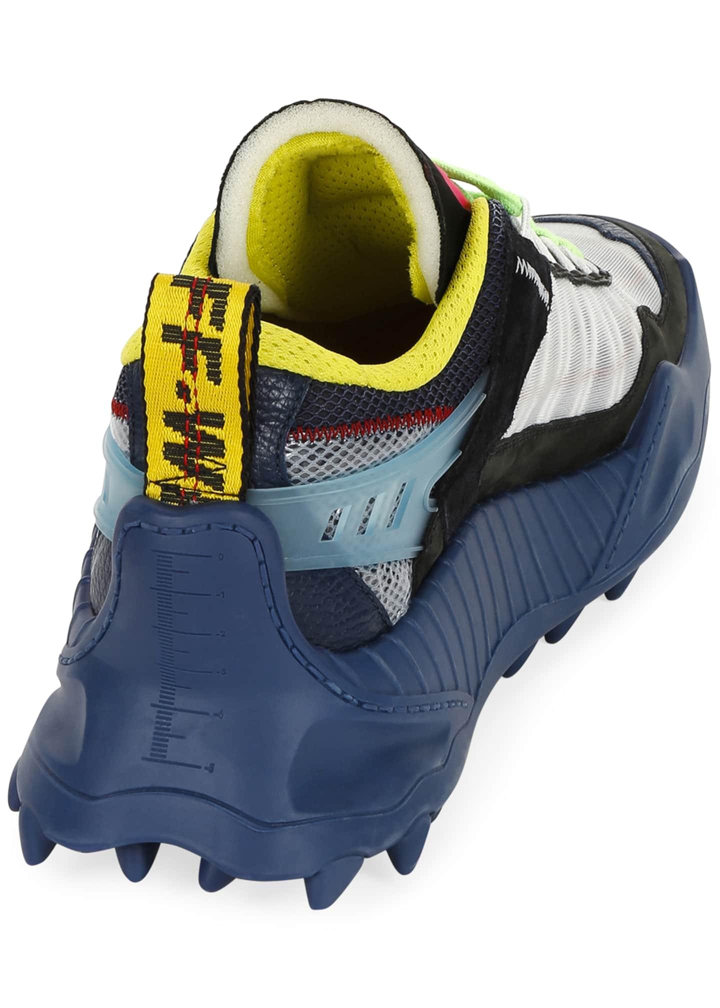 off white color block sneakers