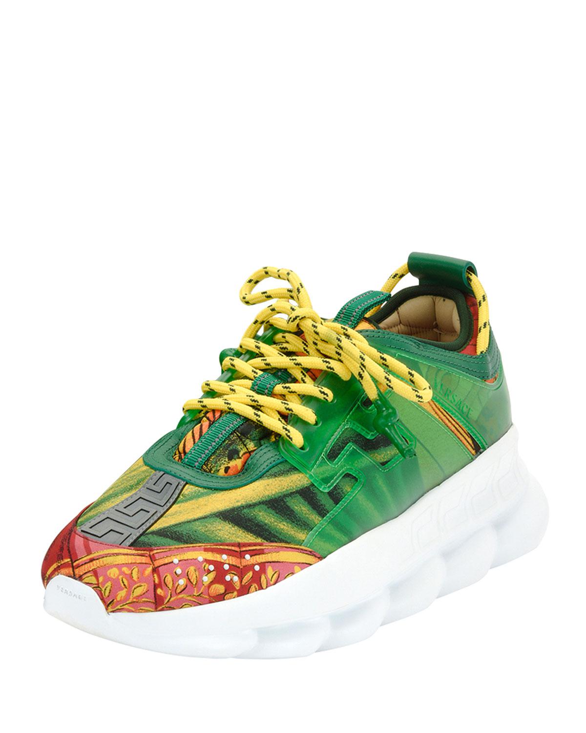 versace green shoes