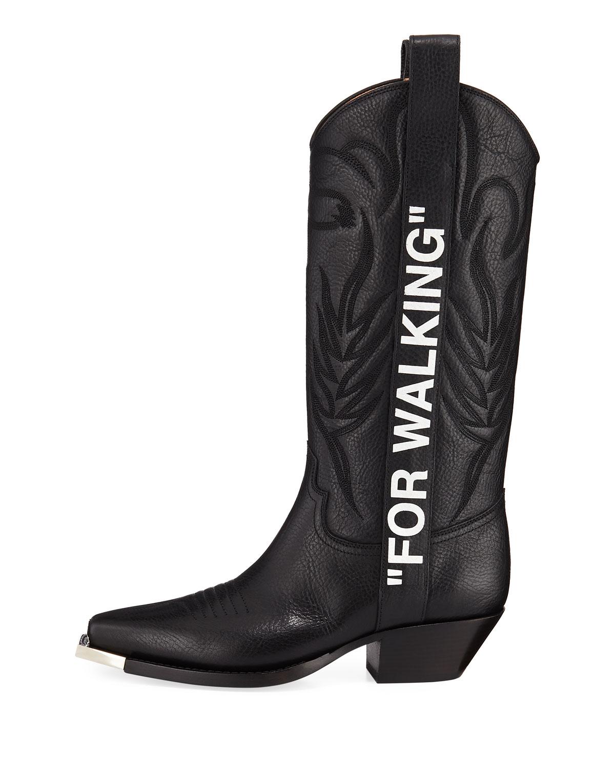 off white for walking western boots