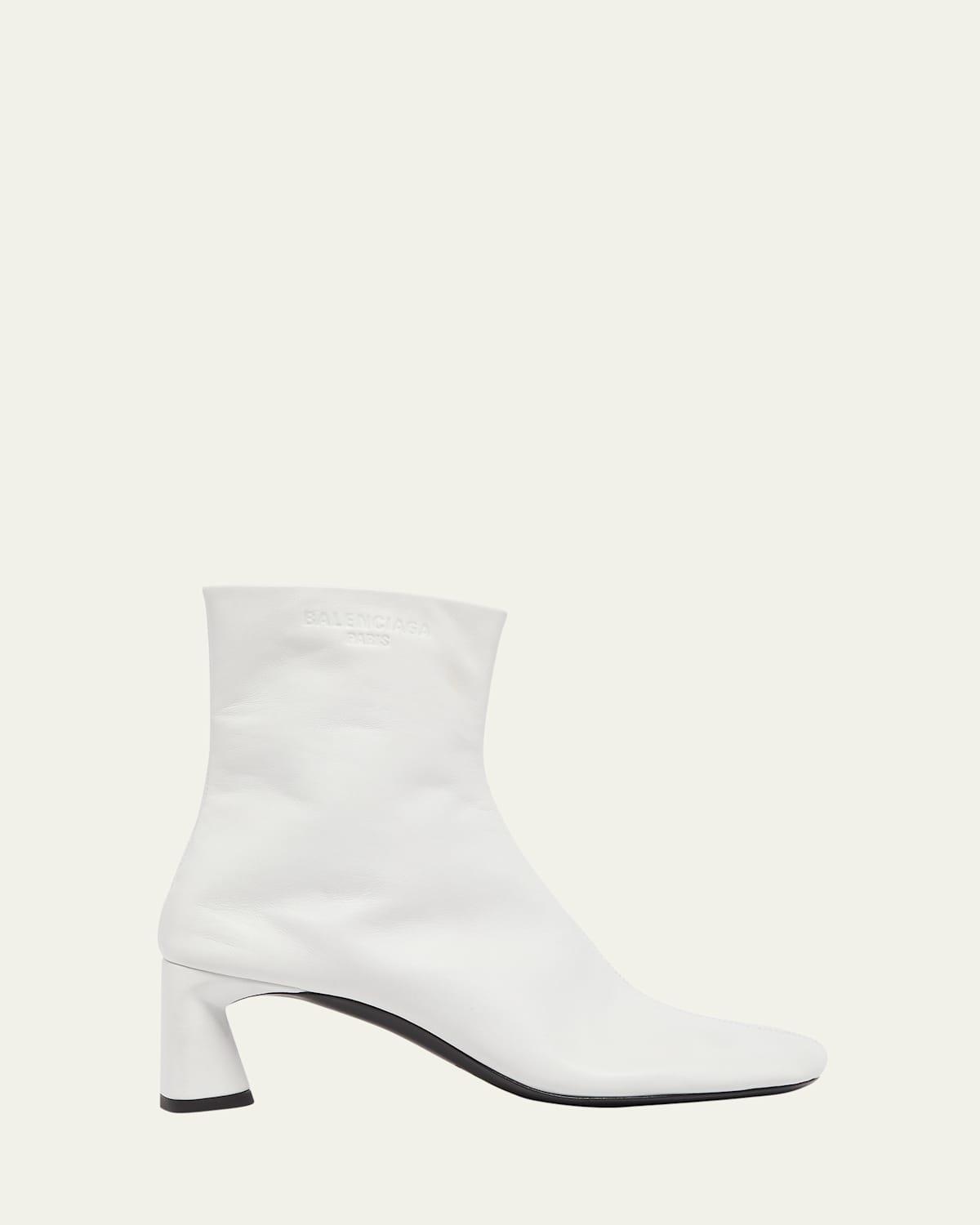 balenciaga white ankle boots
