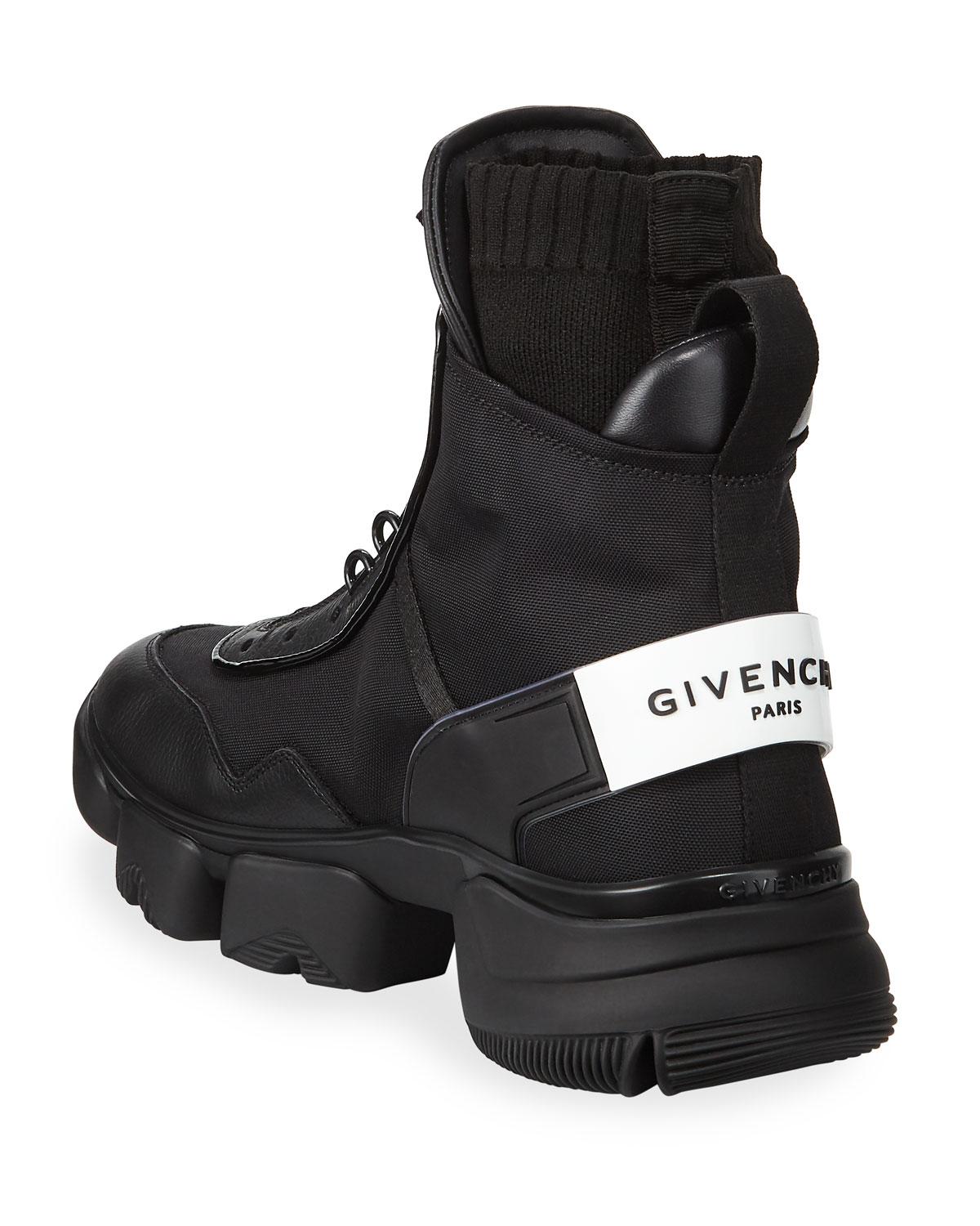 Givenchy Rubber Men�s Jaw Hybrid Sneaker Boots in Black