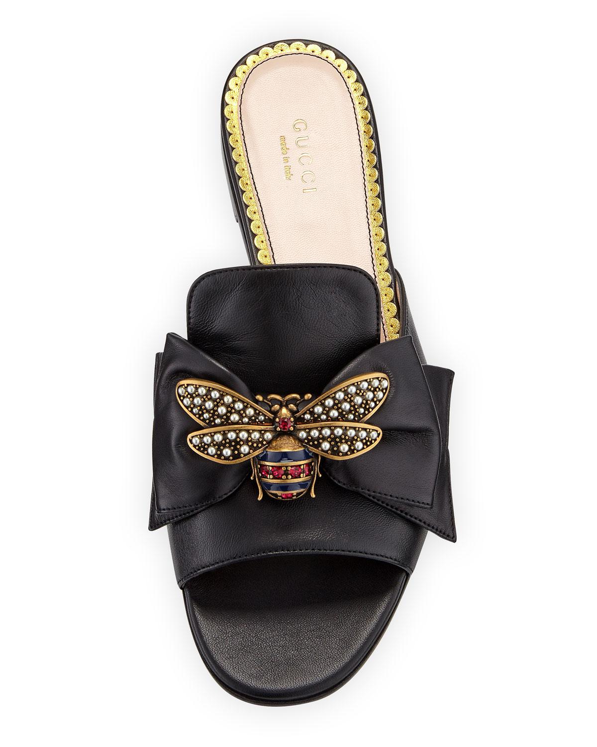 gucci sandals with bee