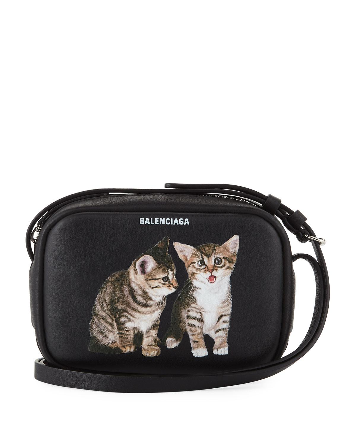 Balenciaga Cat Crossbody Bag Leather Black | Lyst