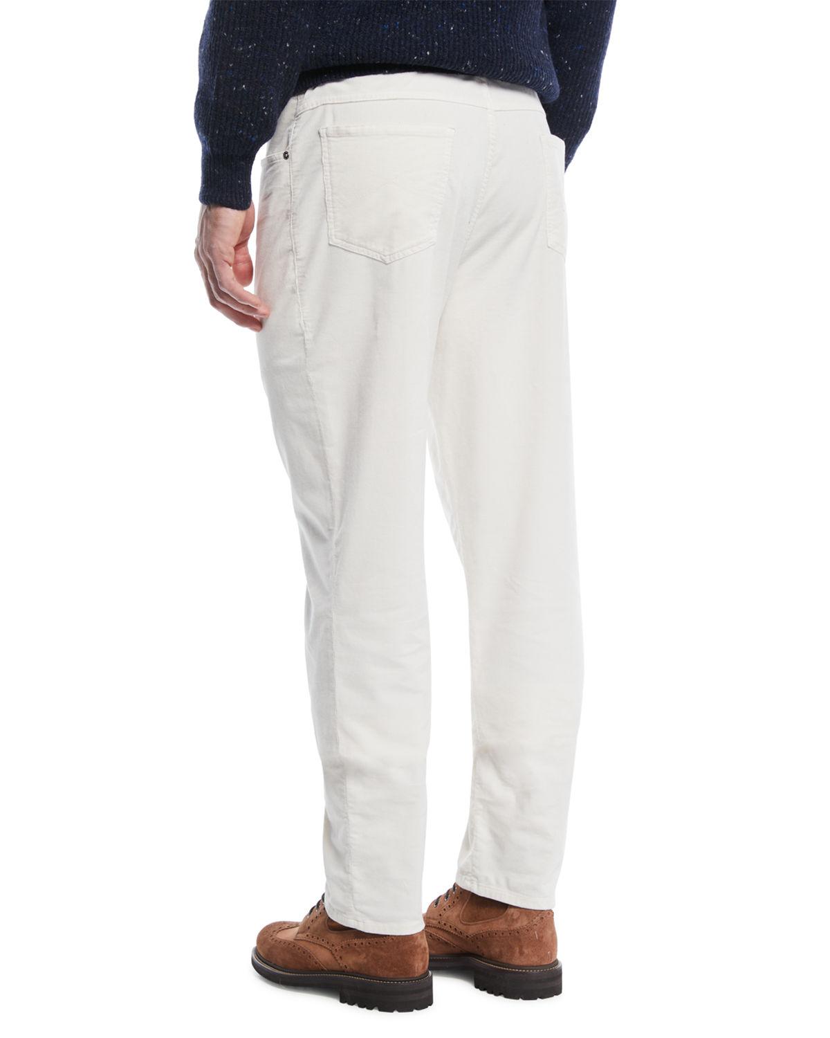 white corduroy pants men