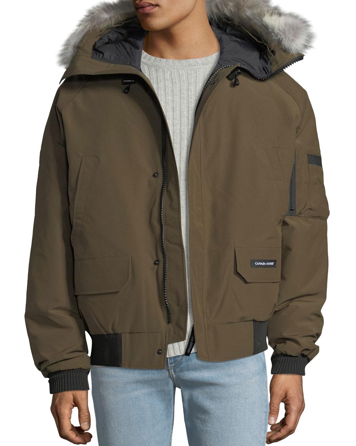 canada goose chilliwack fur hood down bomber