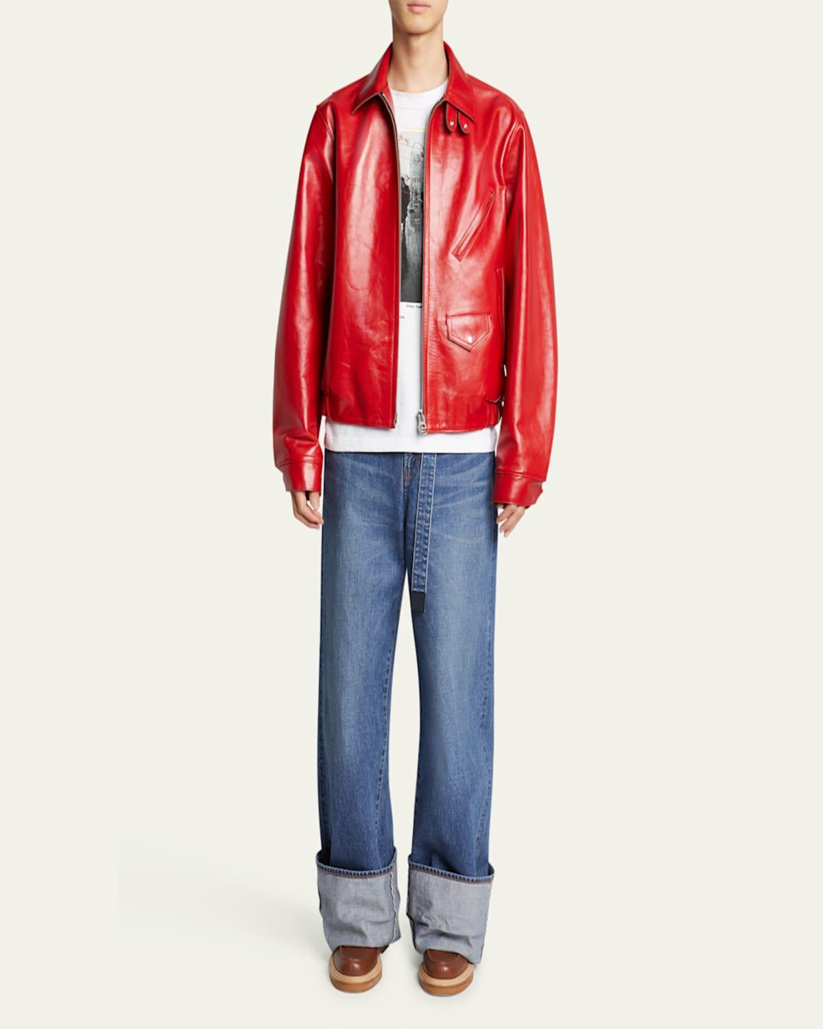 ☆美品☆ miesrohe mash leather jacket sacai Special Edition - Sacai X Schott X Madsaki Perfecto Leather