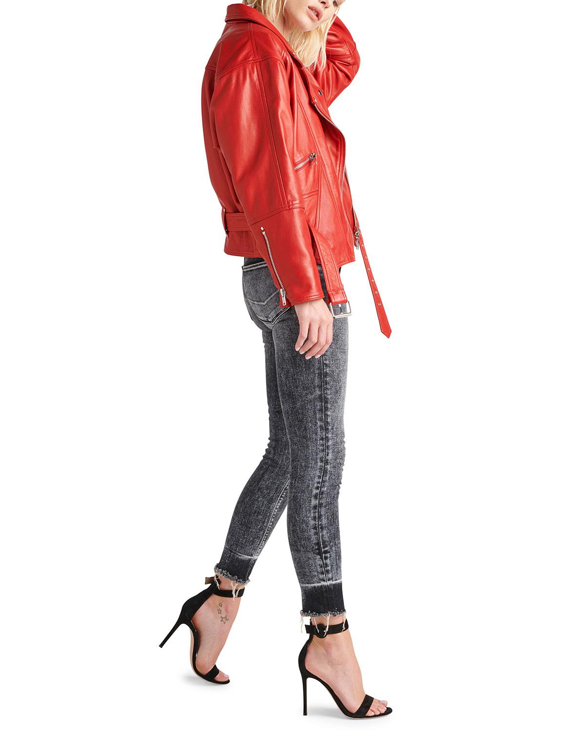 hudson jeans leather jacket