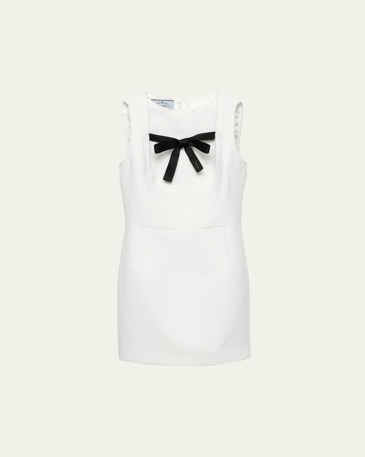 ワンピース PRADA IVORY COTTON BLEND MINI DRESS Prada Linen Mini-Dress | Saks Fifth Avenue
