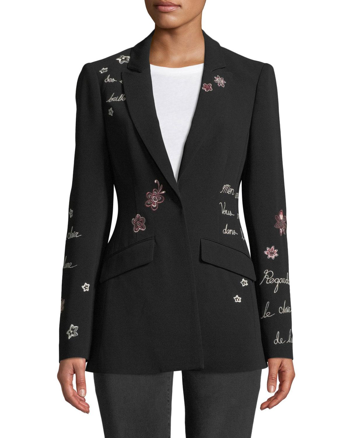 Black Sport Jacket With Floral Pattern - Black Lavender and Gold Tuxedo ...
