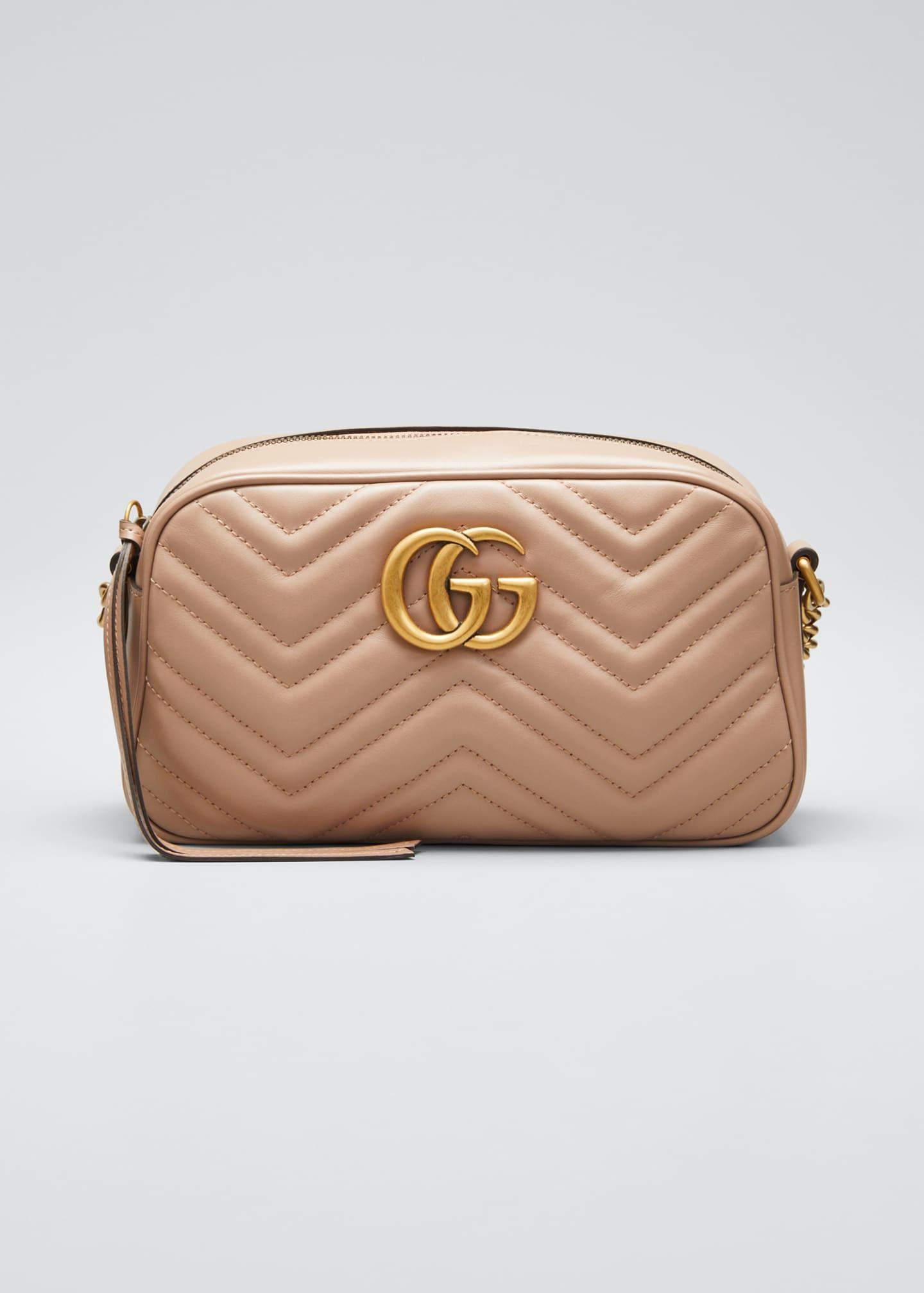 small gg marmont 2.0 matelassé leather camera bag