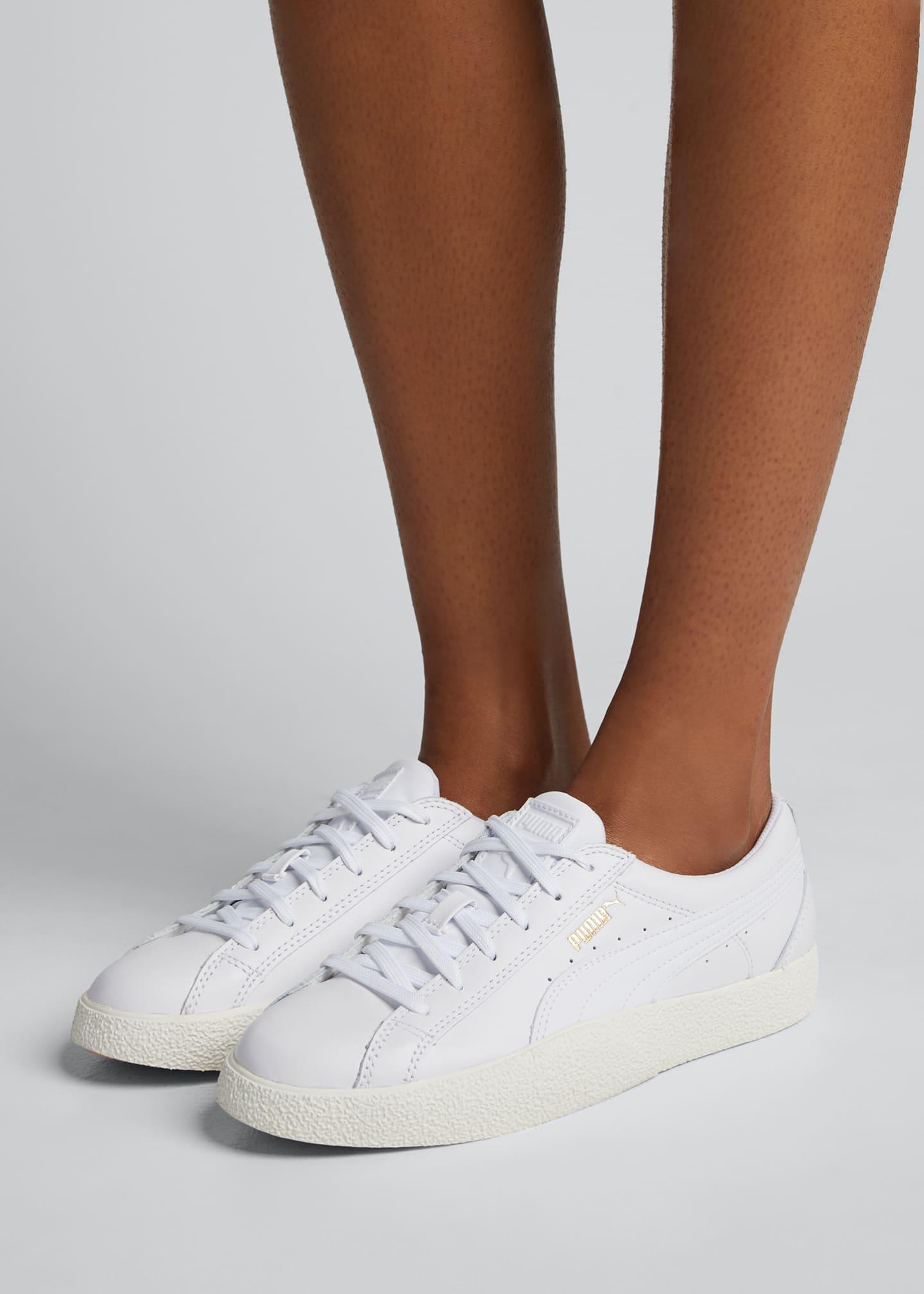 puma leather sneakers