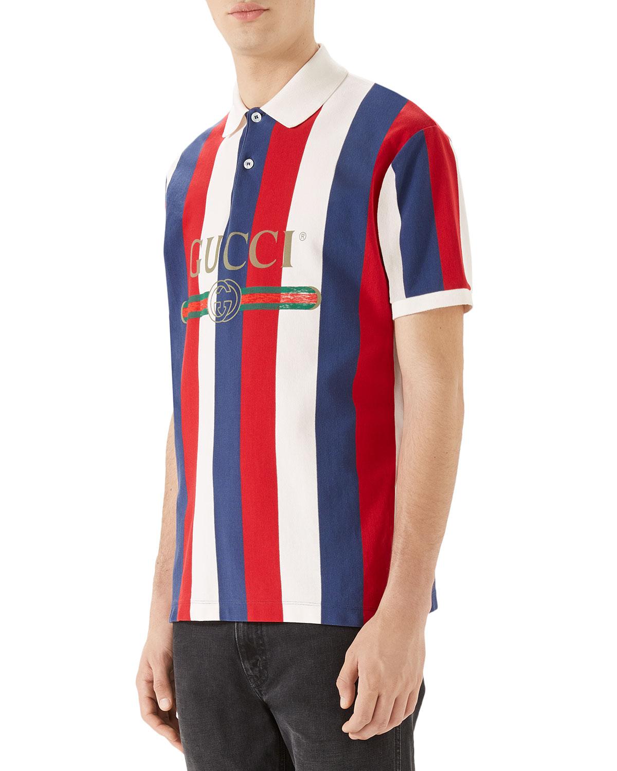 gucci stripe polo