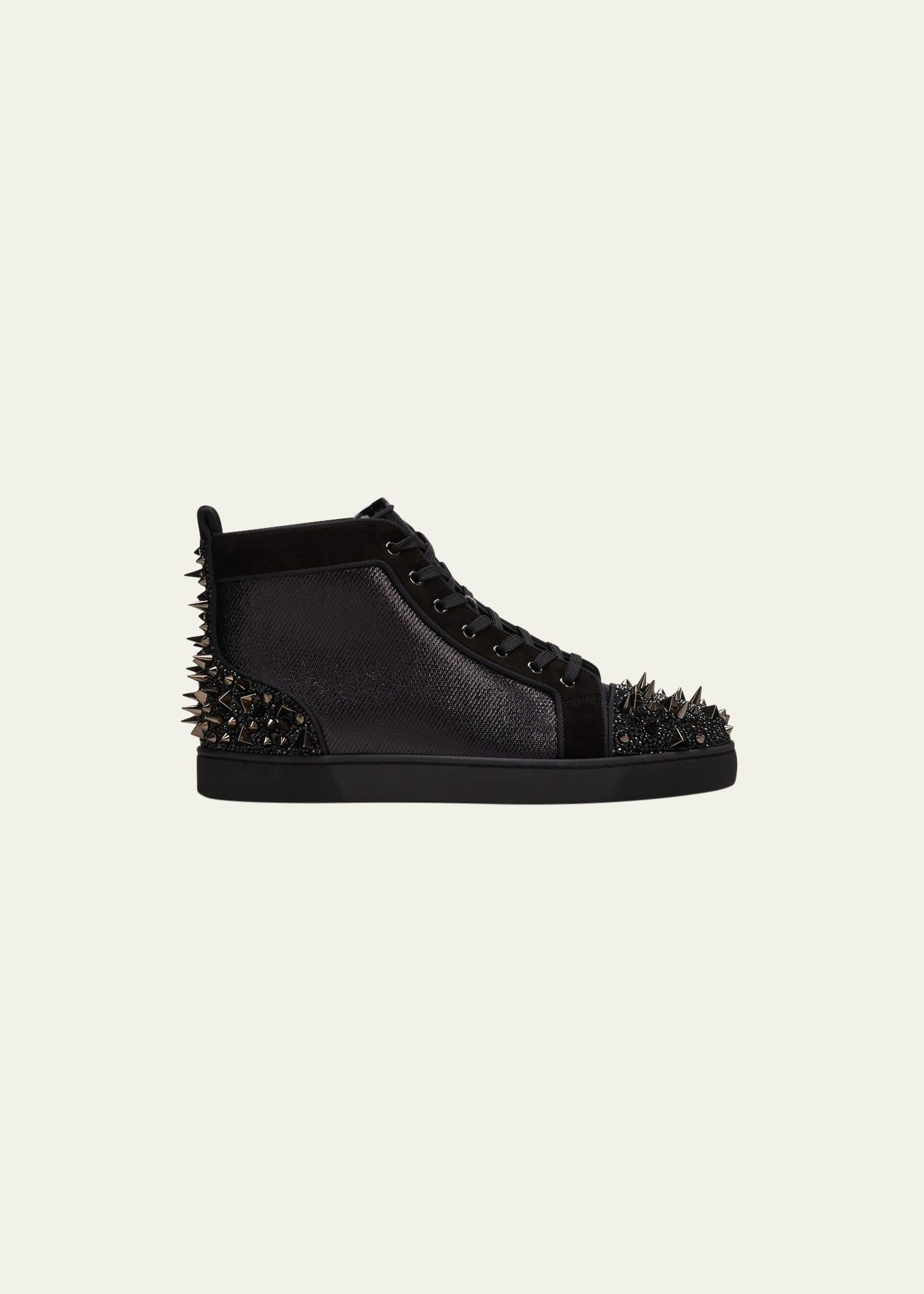Christian Louboutin Lou Pik Pik 2 Strass Orlato Sneakers in Black