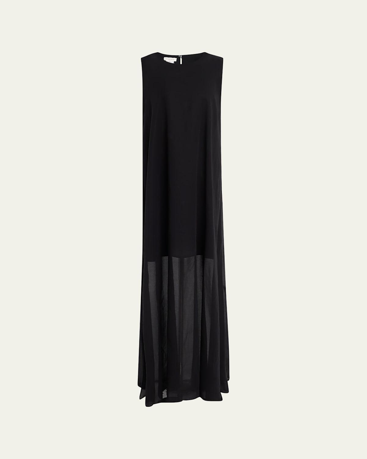 lafayette 148 new york sleeveless pleated a-line maxi dress Long/Maxi Lafayette 148 New York Designer Clothing