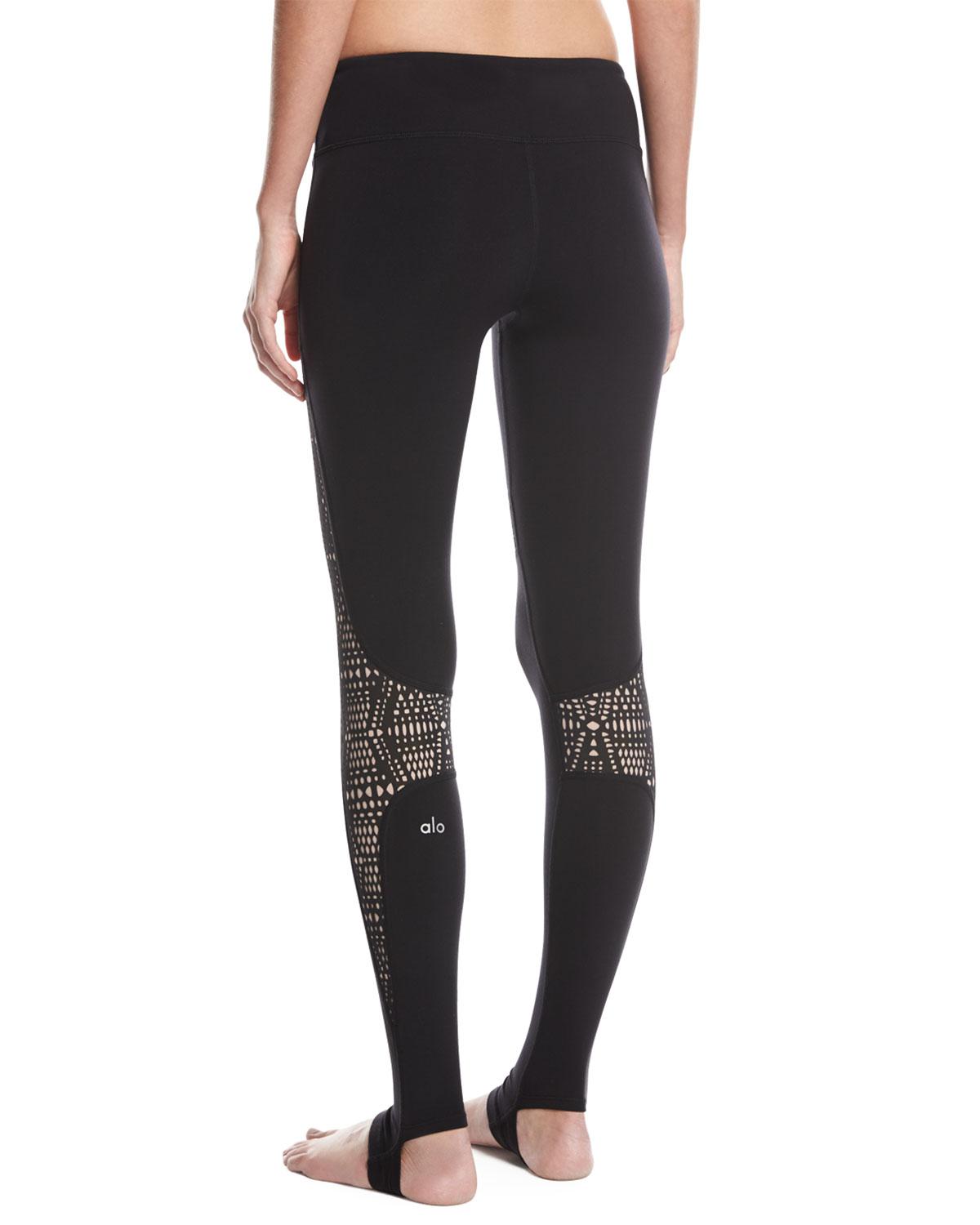 laser cut yoga pants