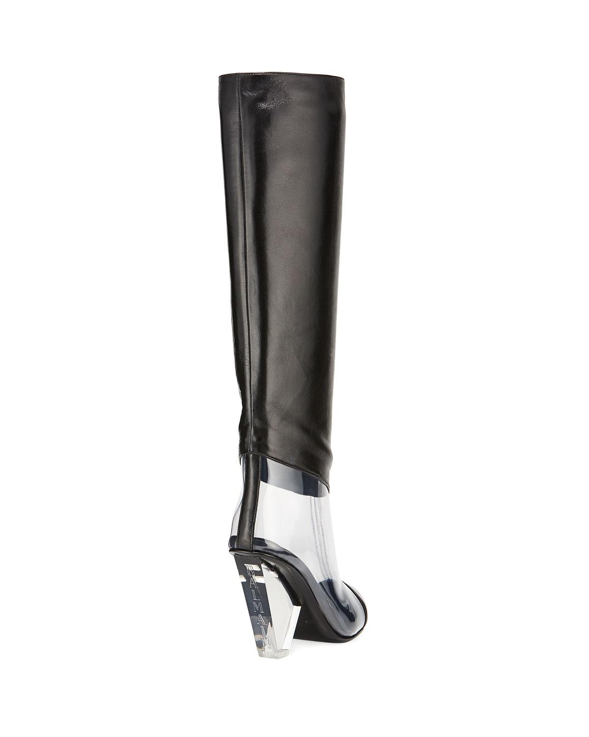 balmain pvc boots