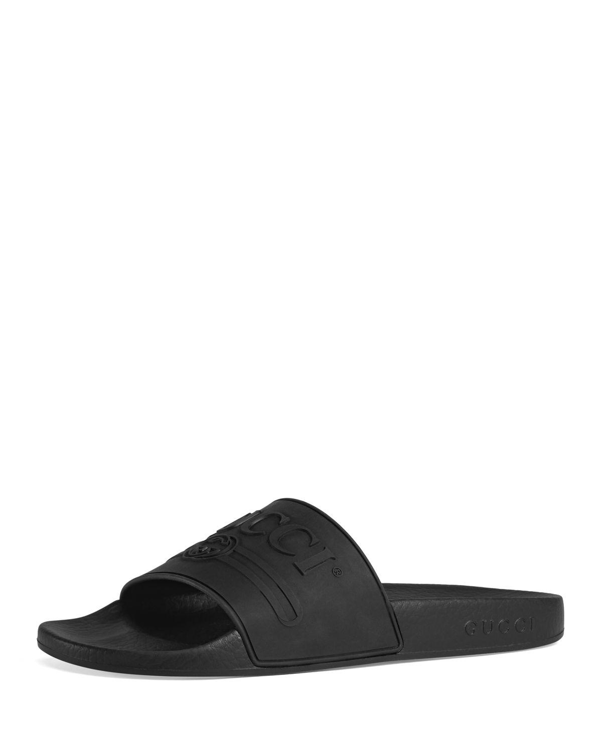 cheap rubber slide sandals