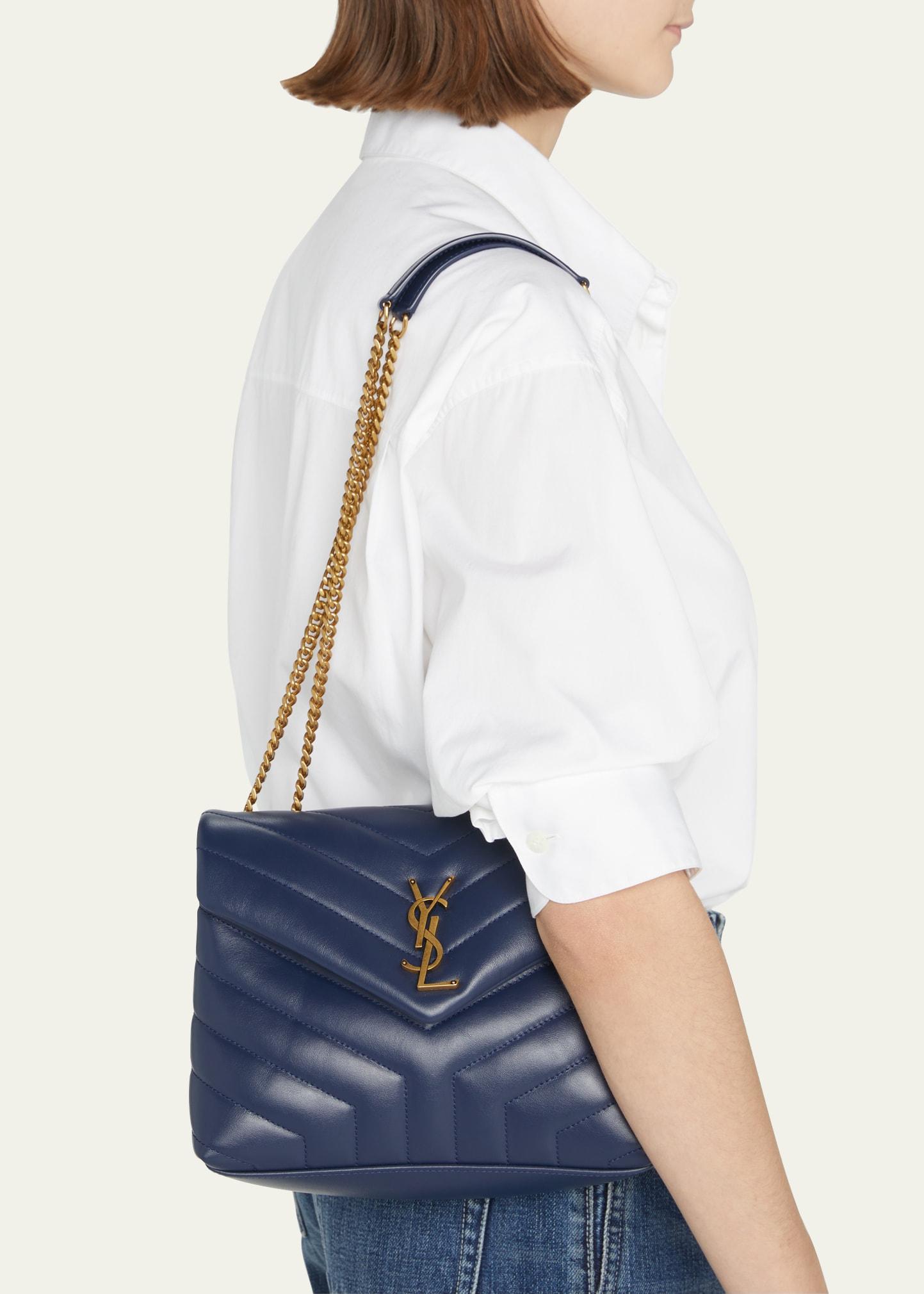 YSL Loulou Small Navy