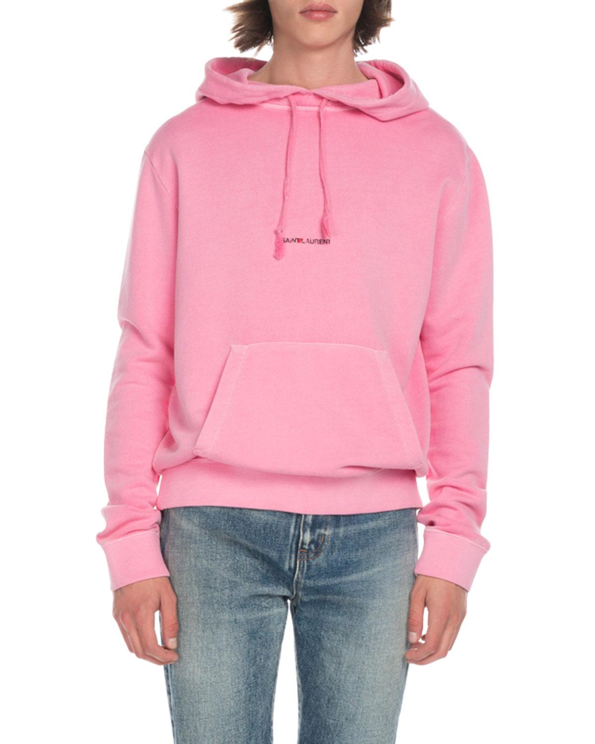 Saint Laurent Hoodie Pink, Buy Now 