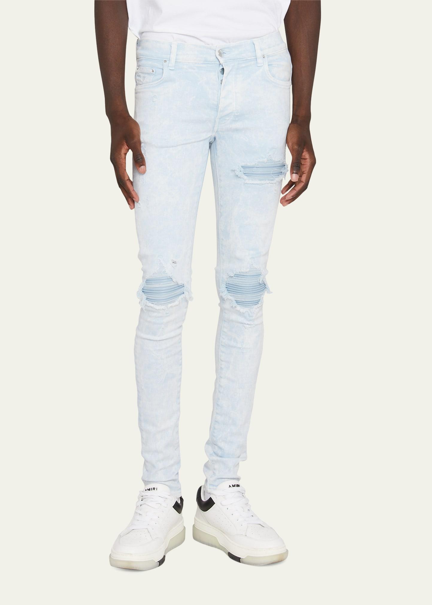 Amiri Mx1 Washed Skinny Jeans in White for Men | Lyst