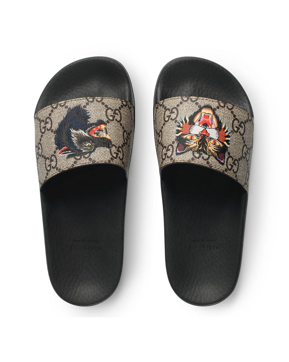 Gucci slides hot sale angry cat