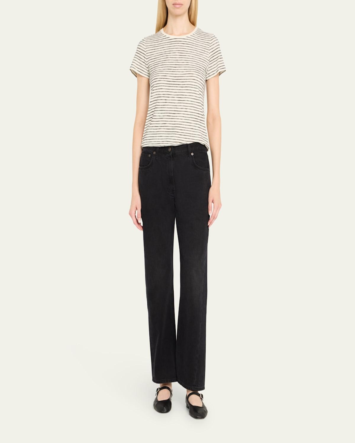 Tシャツ・カットソー MAJESTIC FILATURES Striped linen boat neck T-shirt Majestic Filatures Striped Linen Boat Neck T-shirt In Sand