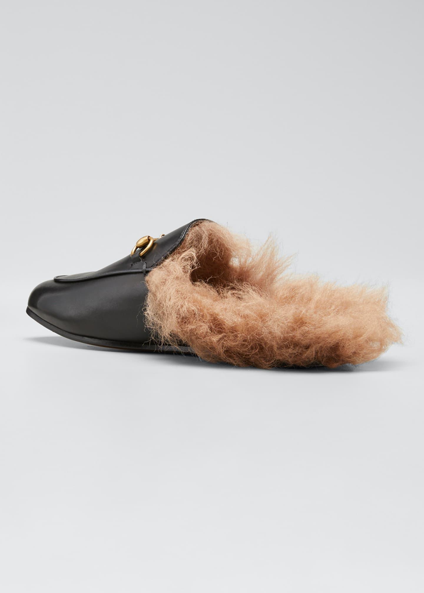 gucci fur lined mules