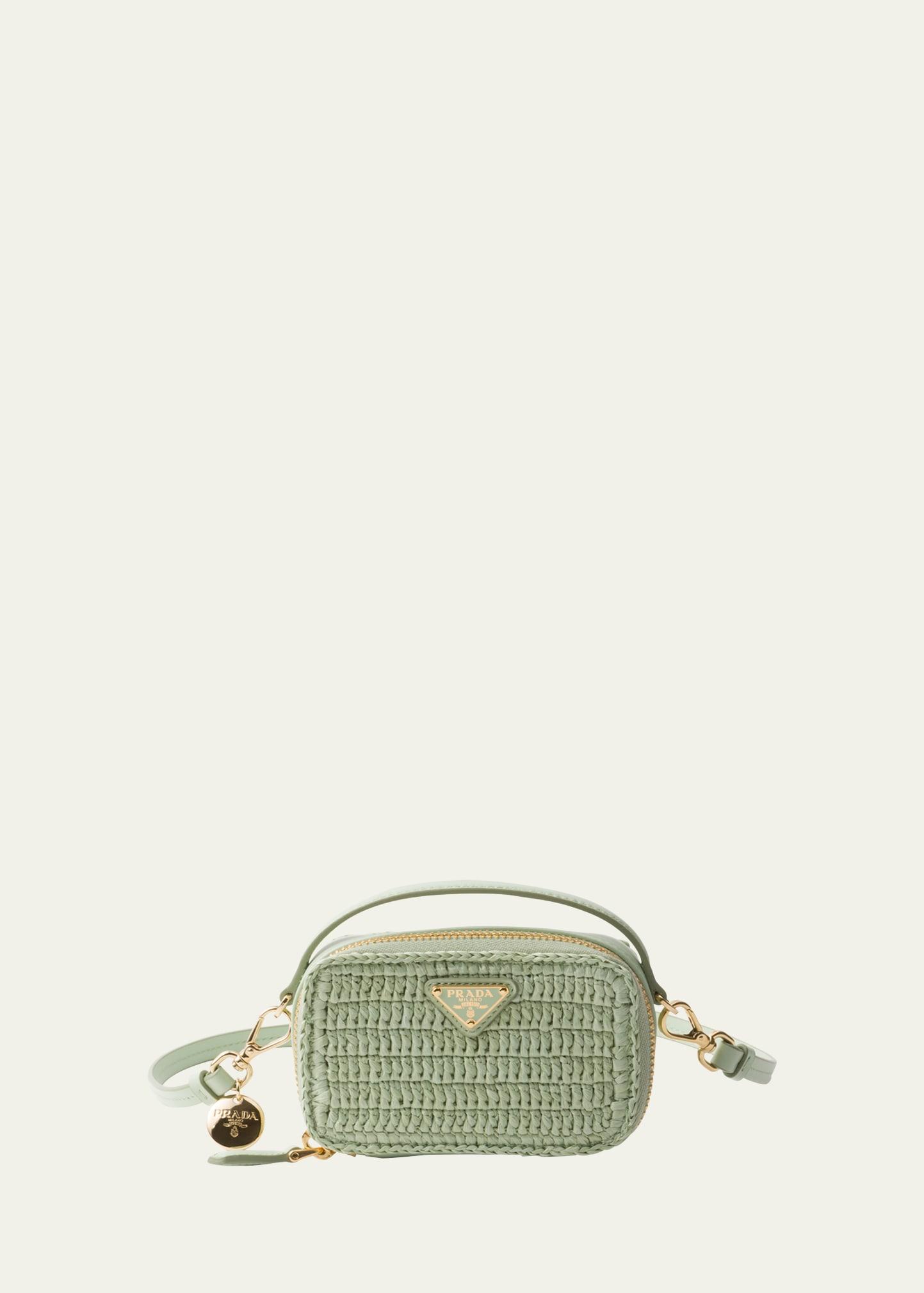 Prada Mini Zip Crossbody Bag in Green Lyst