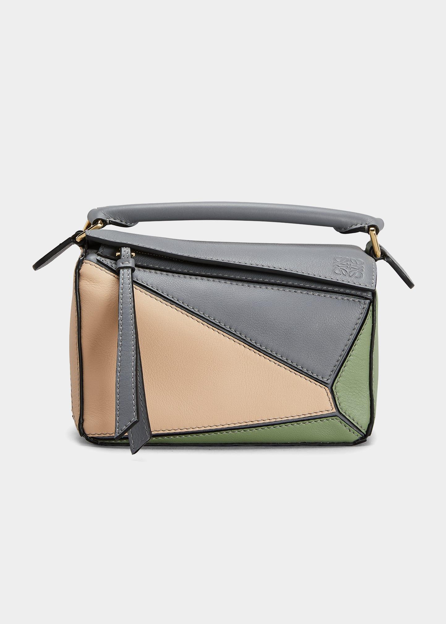 Loewe Puzzle Edge Small Colorblock Crossbody Bag in Gray Lyst