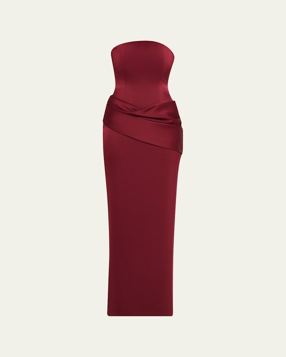 Designer Red Strapless Corset Dresses for Women - Up to 70% off | Lyst