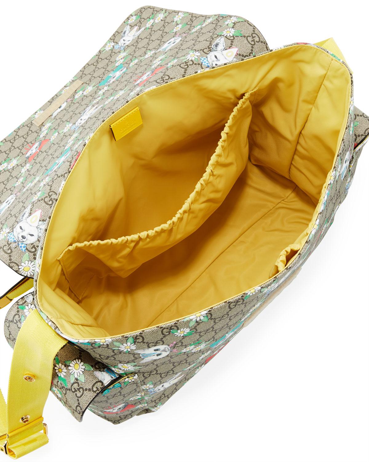 Gucci Borsa Mamma Gg Supreme Canvas Cats Diaper Bag W/ Changing Pad in Beige (Natural) - Lyst