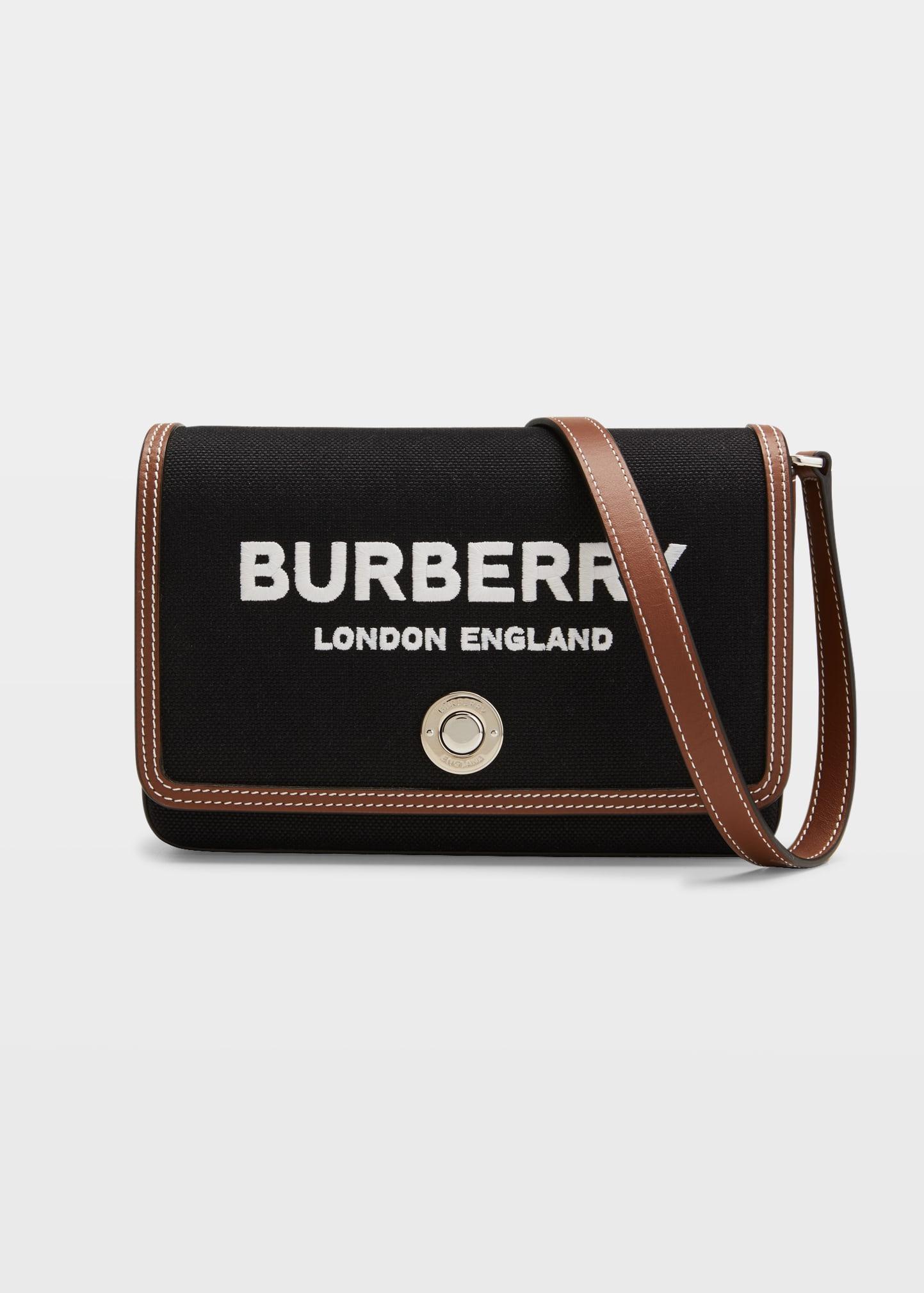 Burberry New Hampshire Small Canvas Crossbody Bag in Black Lyst