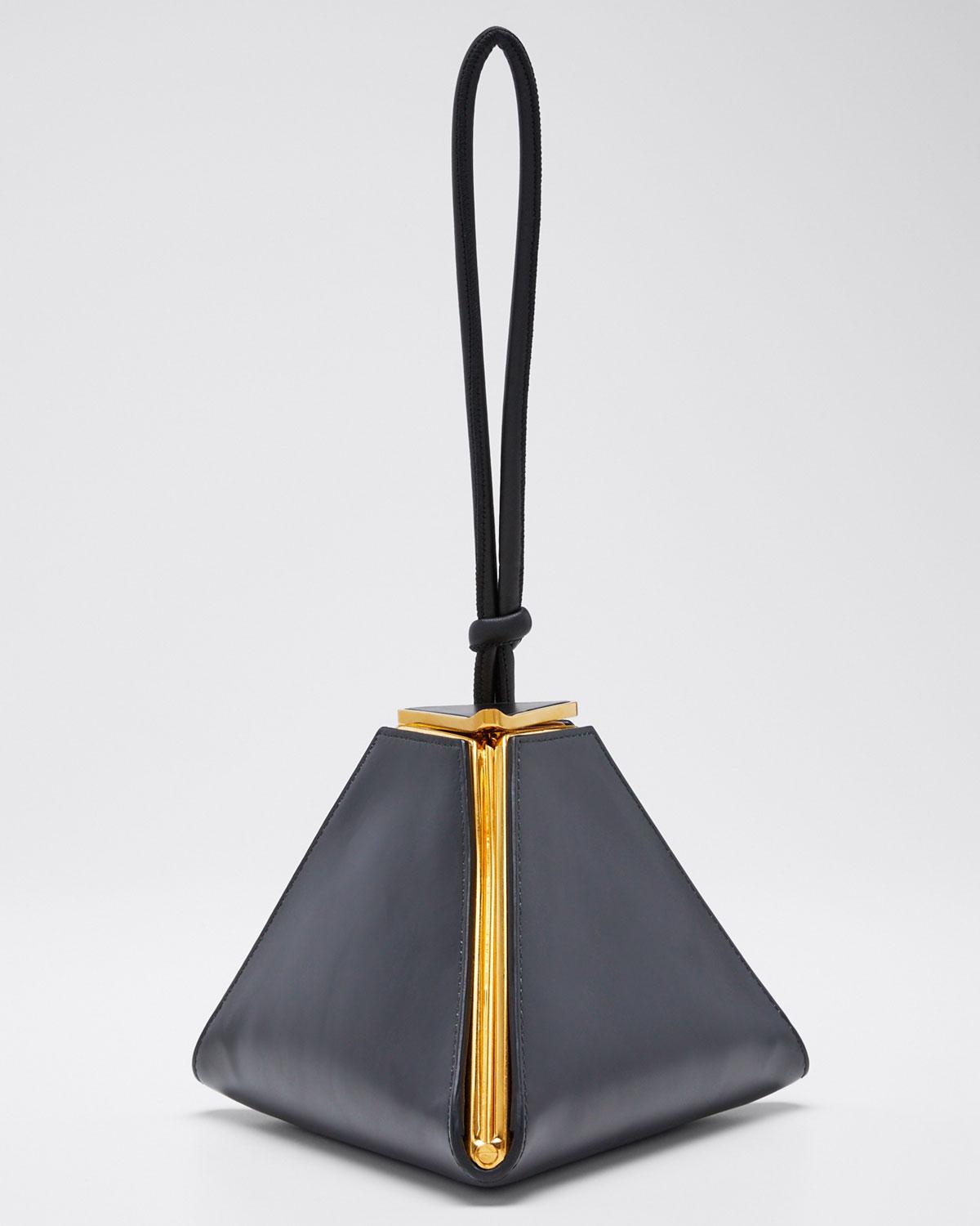 triangle clutch bag
