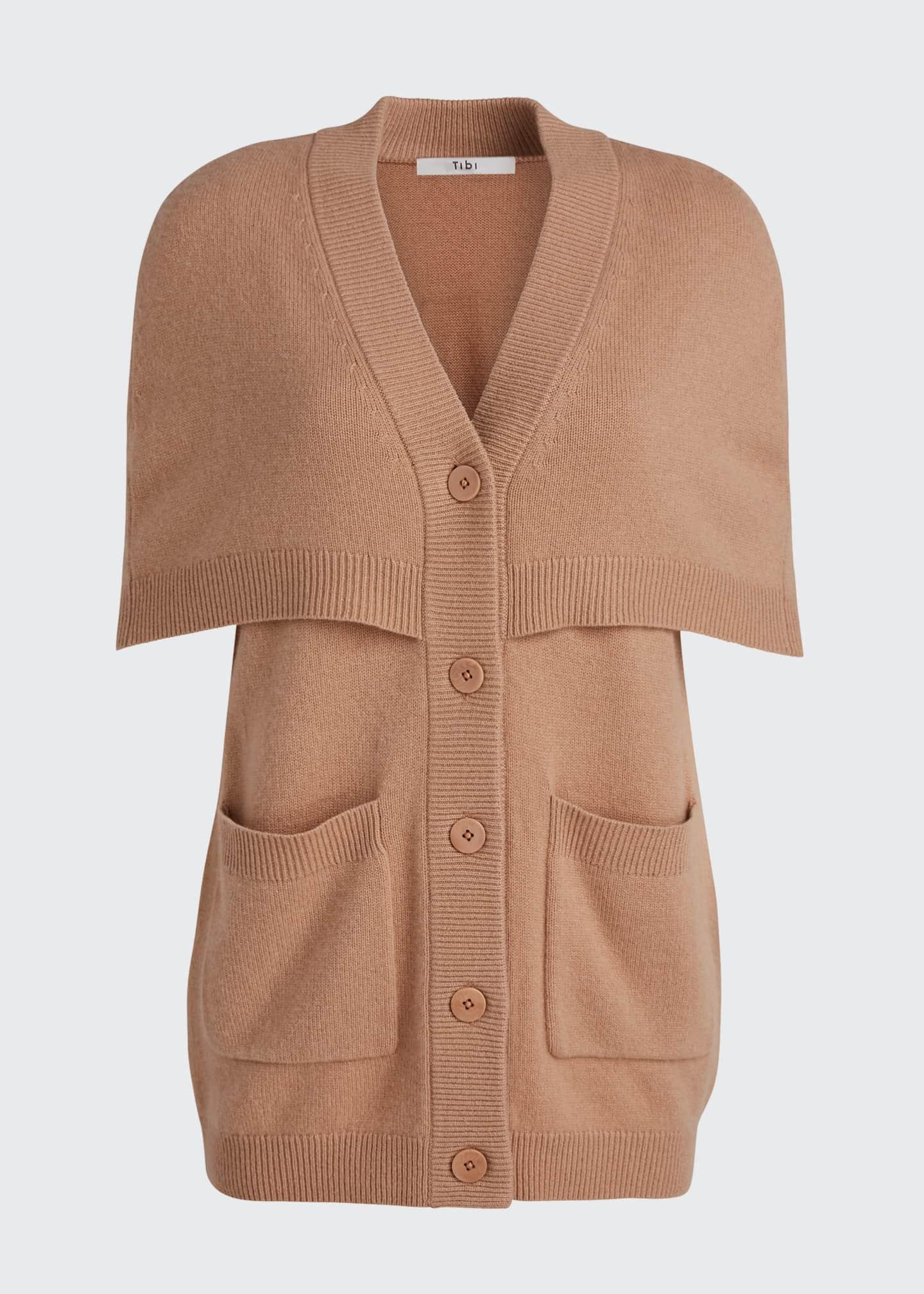 tibi cape cardigan