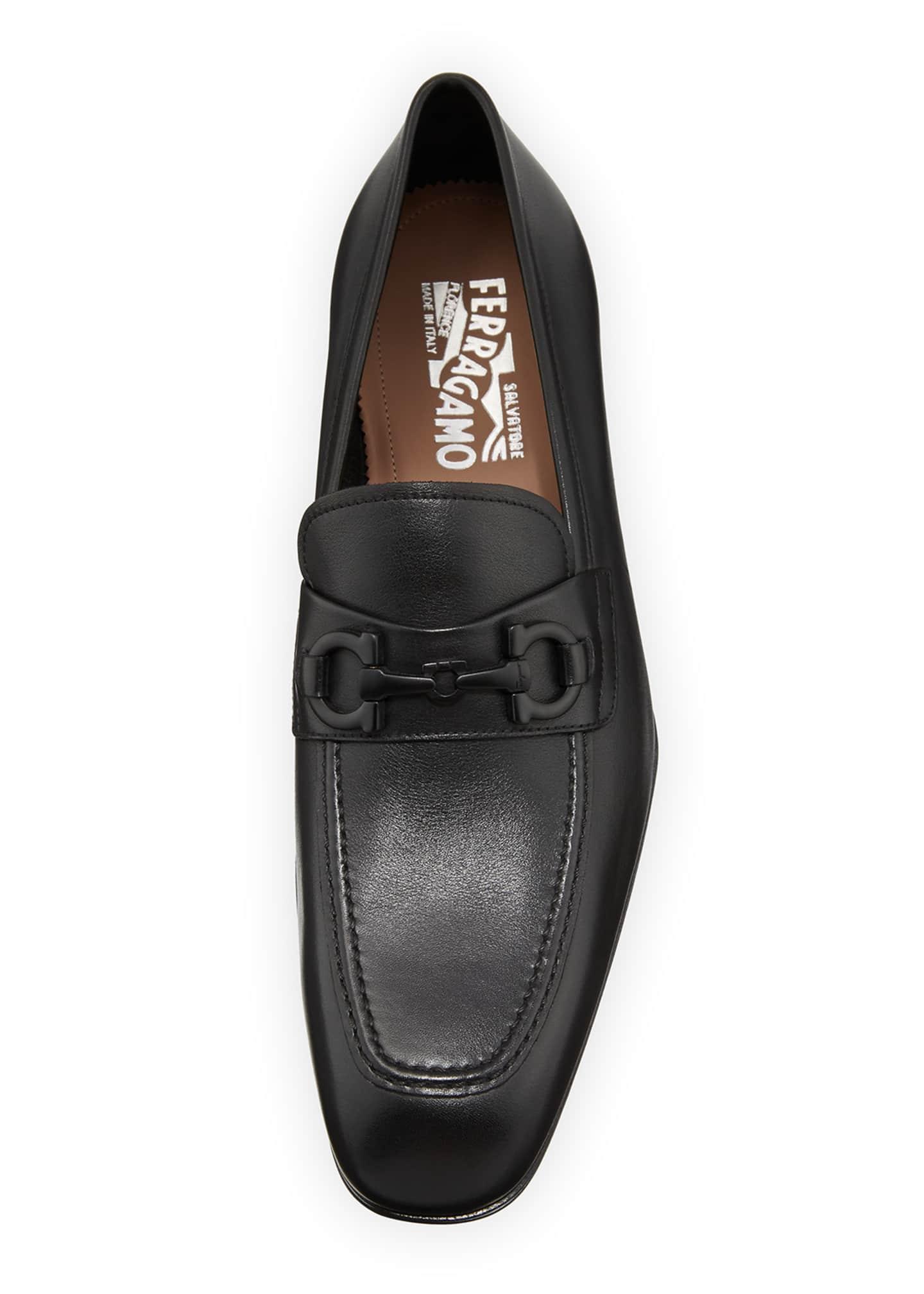 Ferragamo Asten Leather Oxford in Black 